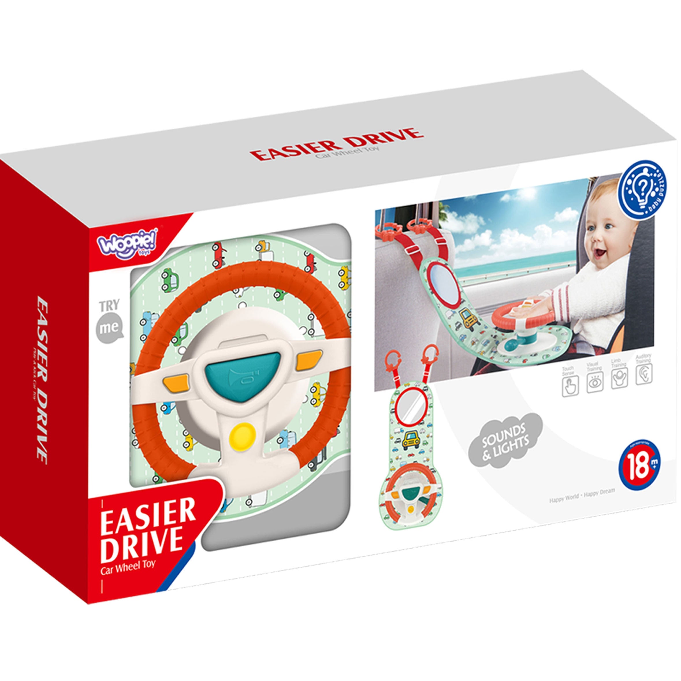 Woopie Baby Interactive Steering Wheel For The Little Driver's Car Set