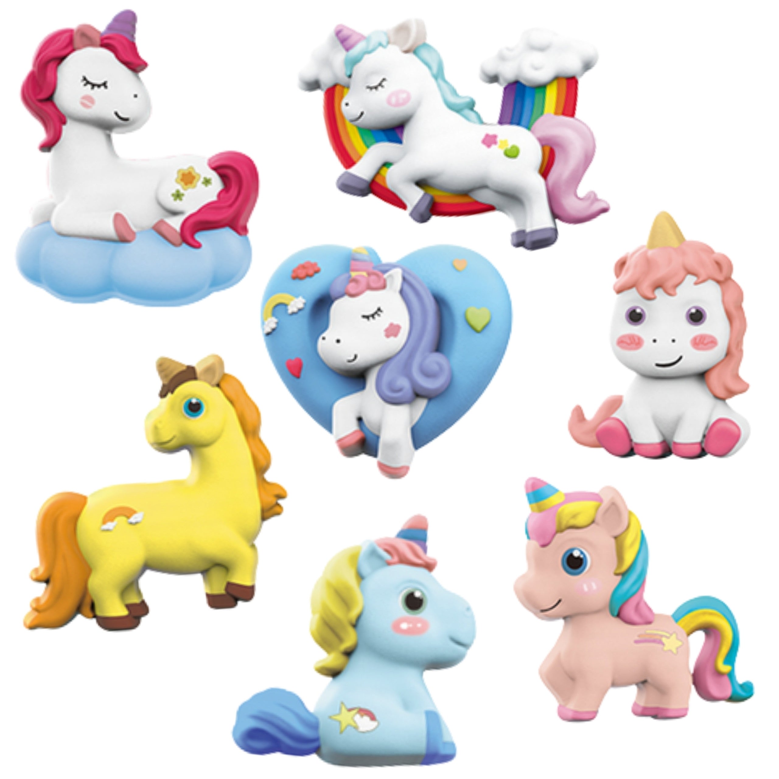 Woopie Diy Paint Craft Kit: Make Plaster Cast Figurines And Paint Them - Unicorn Kit