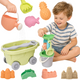 Woopie Green Sand Joaca Set Cu Carucior 13 Piese Material Organic Biodegradabil