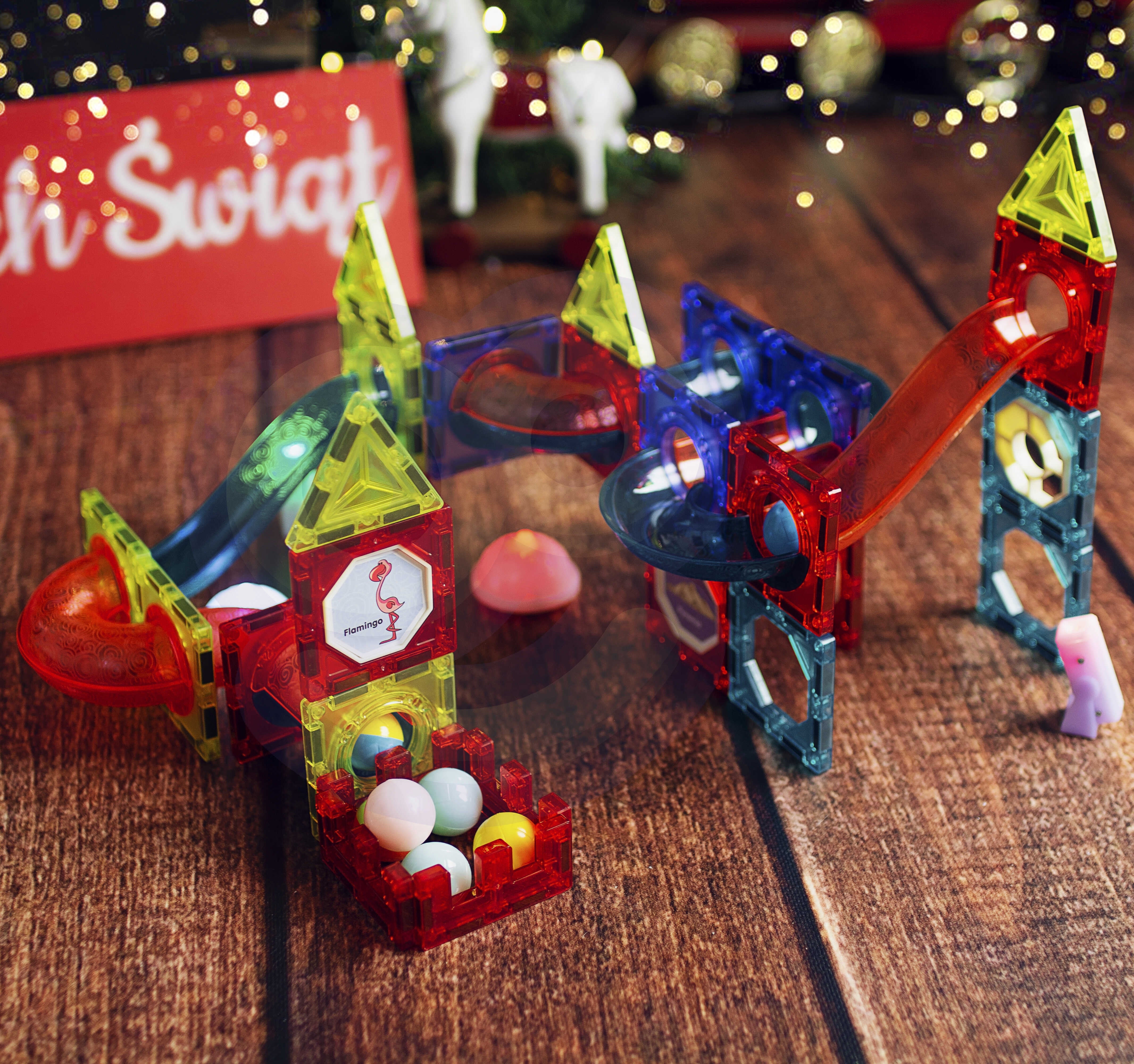 Woopie Magnetic Blocks Ball Track Light 75 бр.