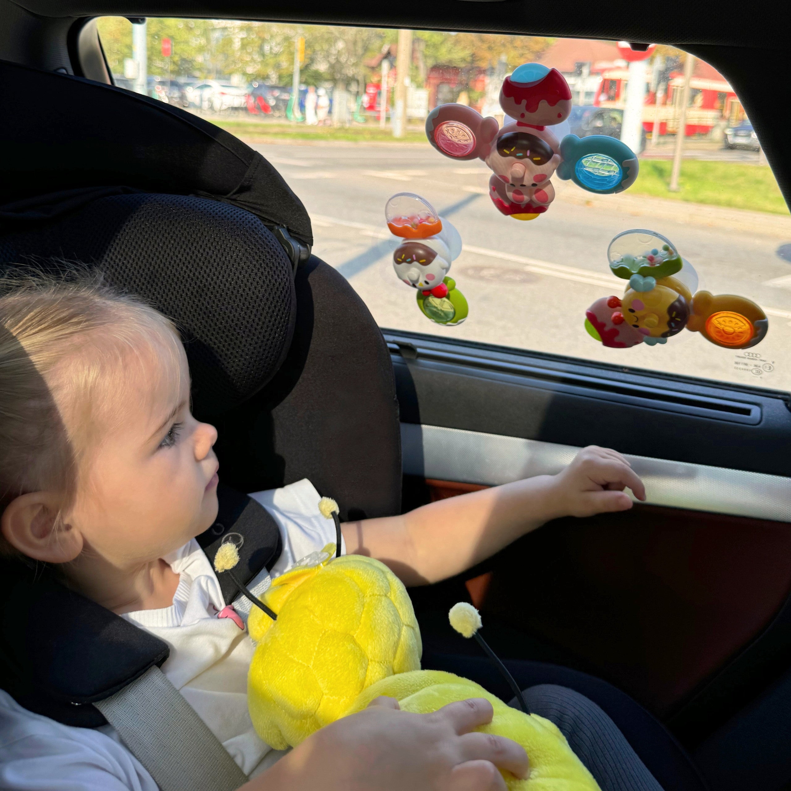 Woopie Baby Spinner Sensory Toy Bee Chicken Rabbit Interchangeable 3 Pcs.