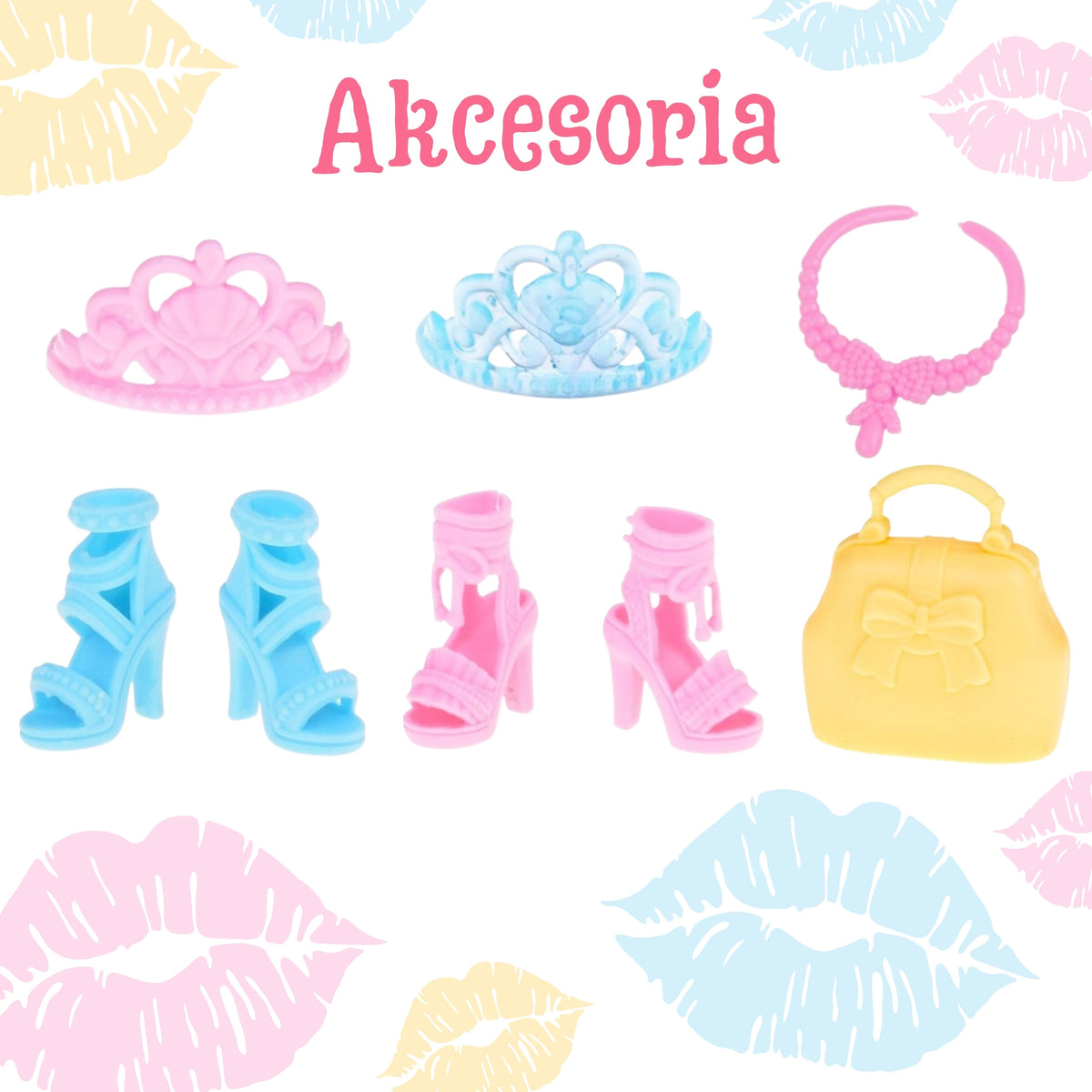 Woopie Royal Doll Fashion Set Šaty Topánky Šperky Doplnky