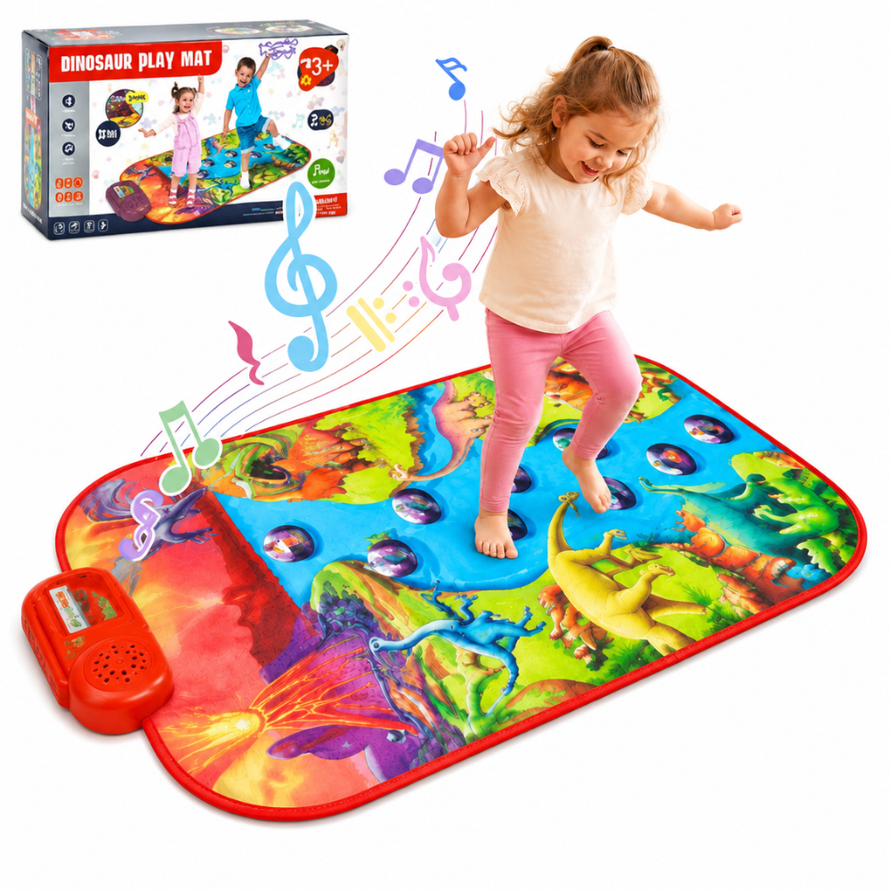 Woopie Large Musical Mat Piano Xl Dinosaurs Interactive
