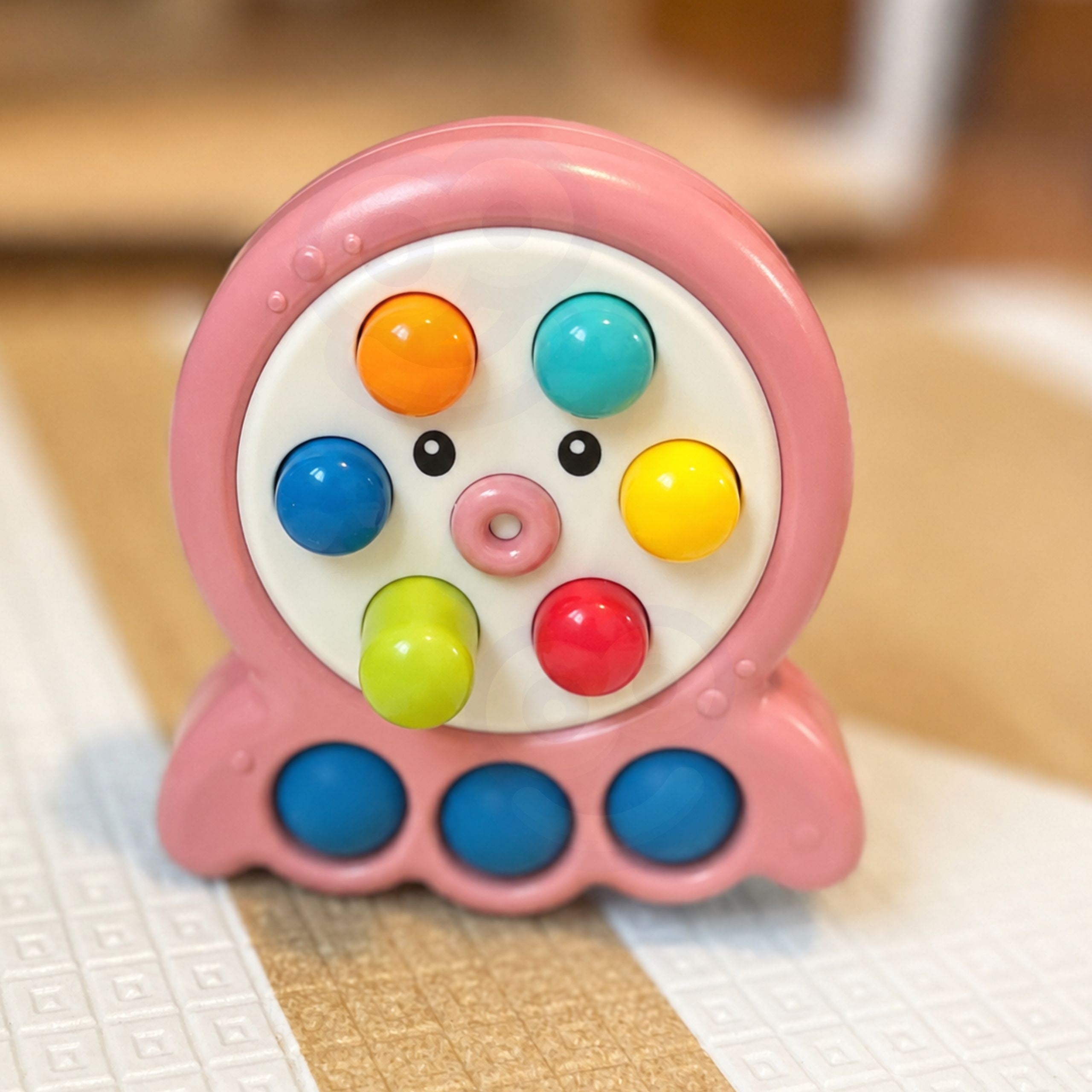 Woopie Arcade Game Stick Mole String Octopus Pink 2in1