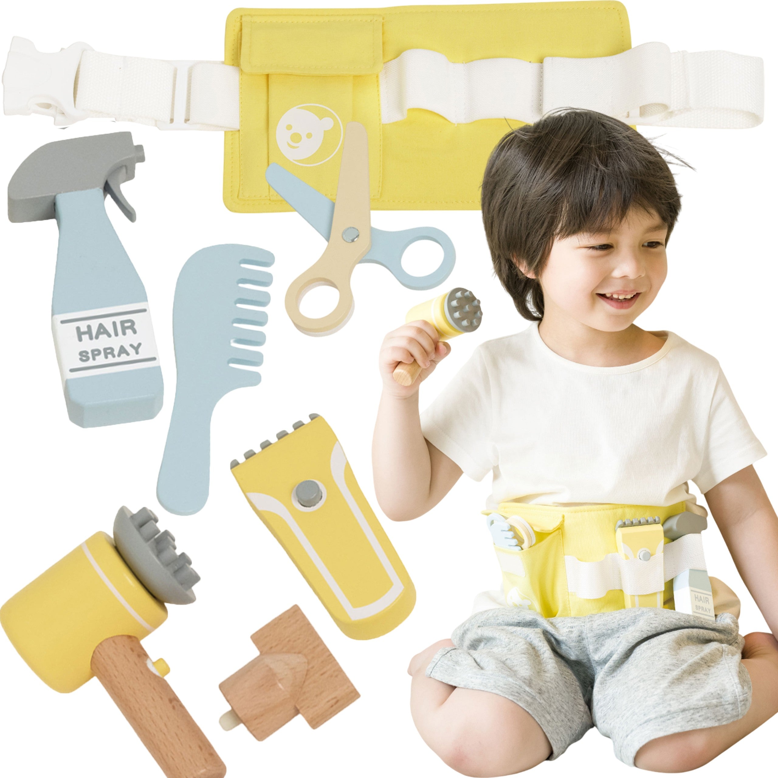 Classic World Little Hairdresser Set Belt With Accessories 8 Pcs.