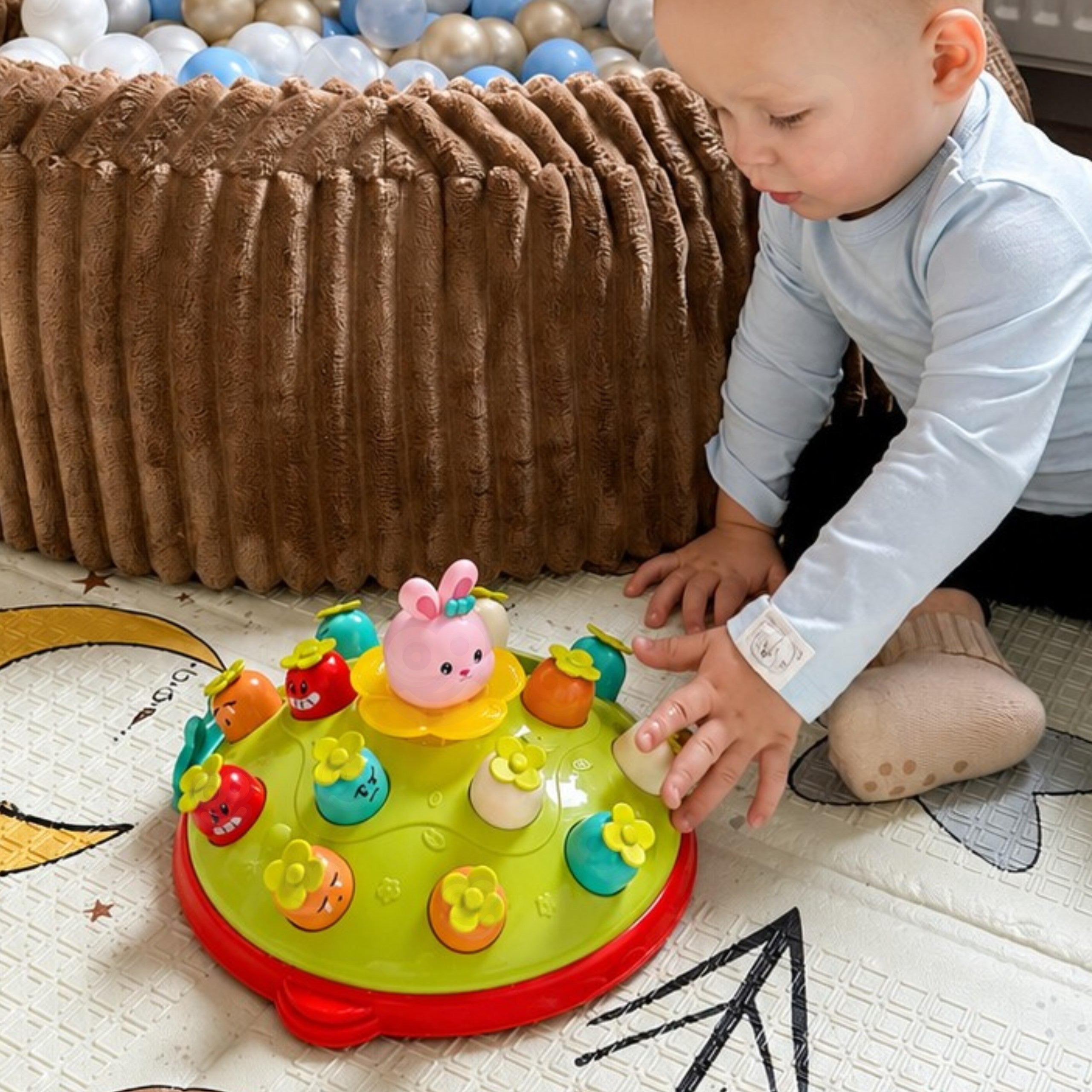 Woopie Baby Interactive Skill Game Hammer The Carrot Educational Hit The Mole