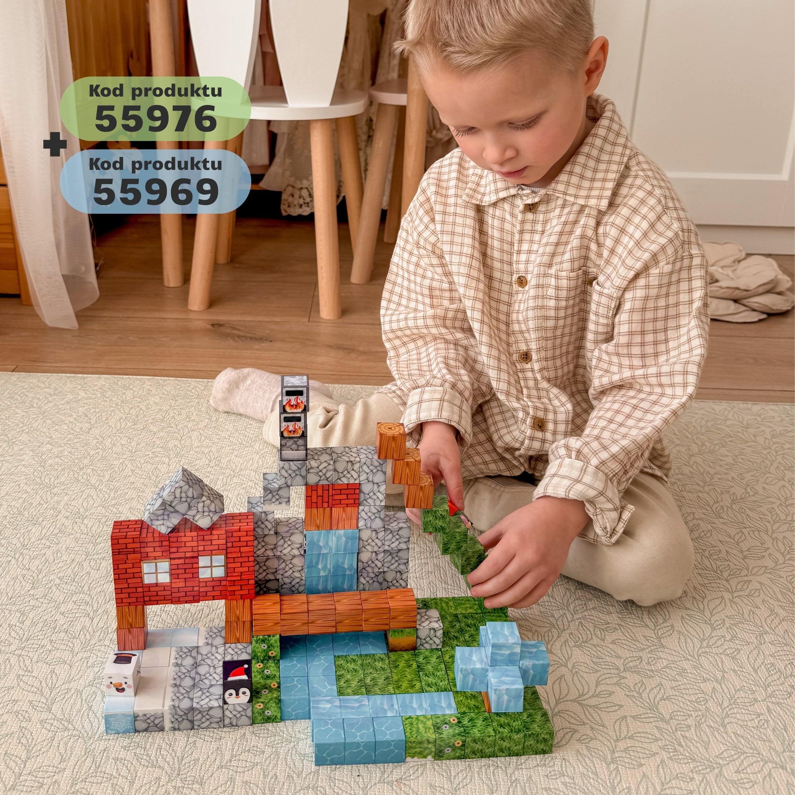 Woopie Magnetic Construction Blocks World Of Blocks 108 Pcs.