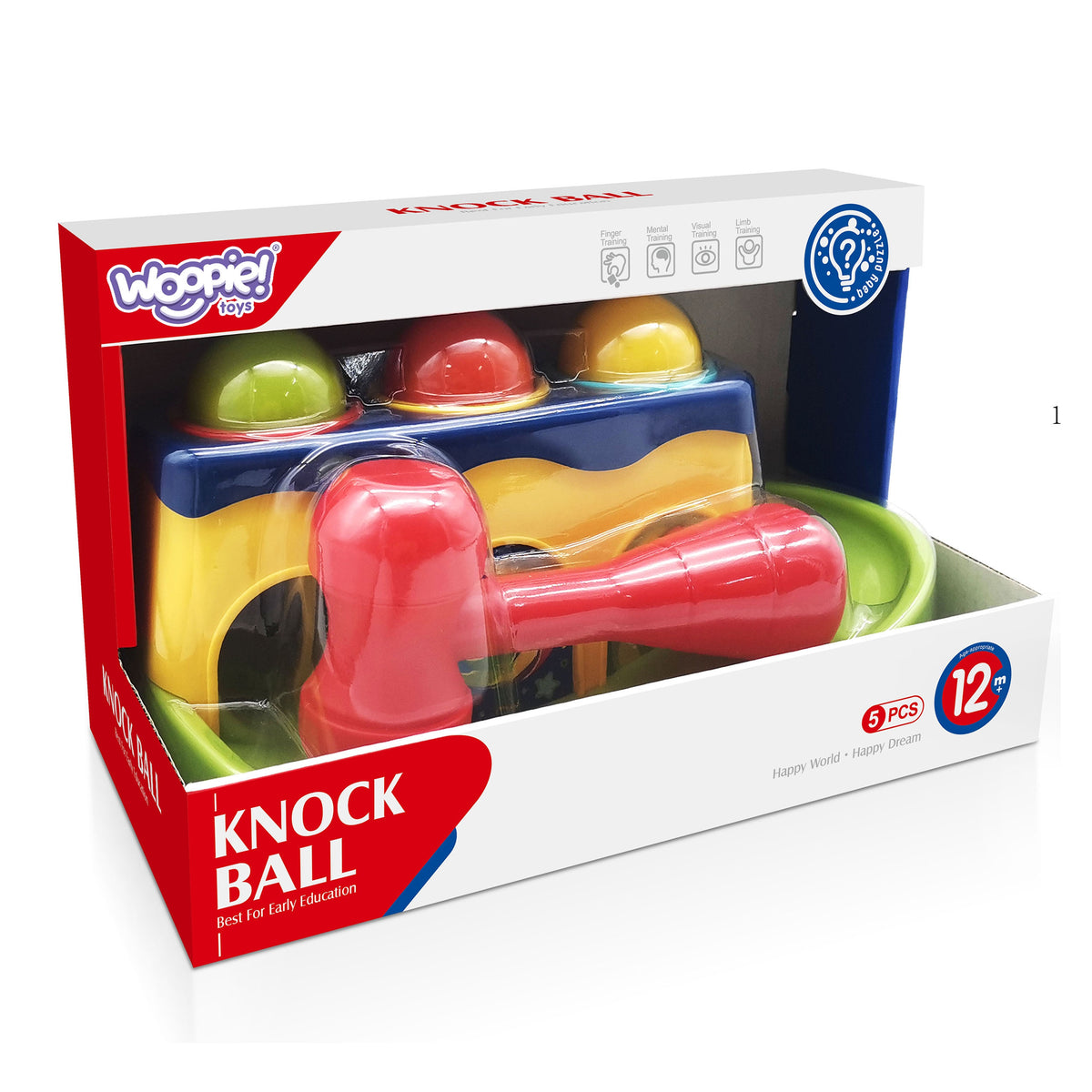Woopie Baby Colorful Montessori Hammer Punch