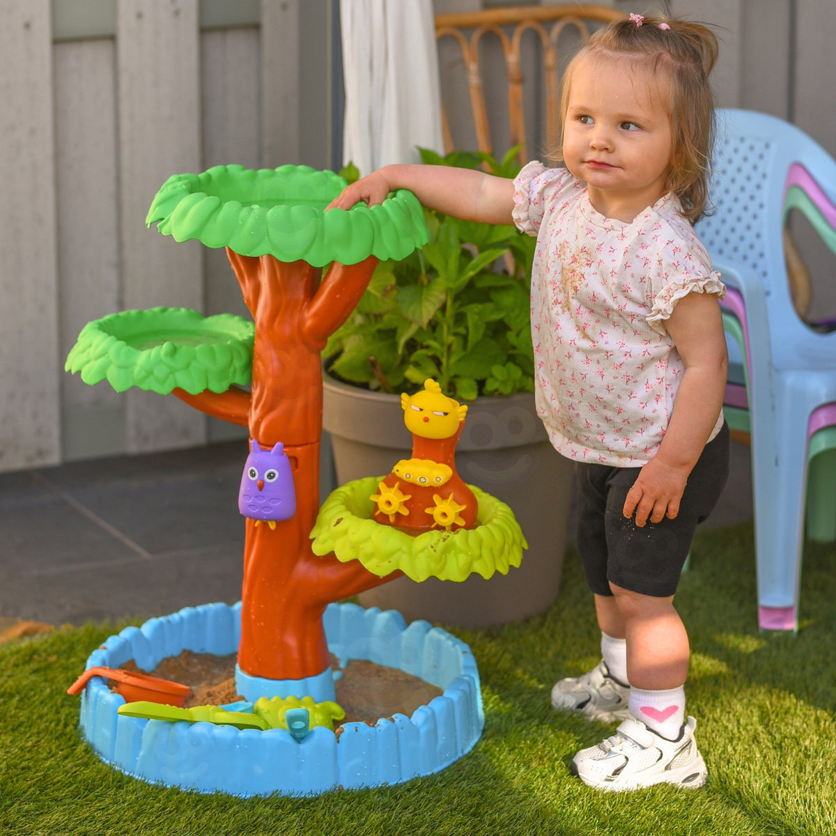 Woopie Water Table 2in1 Sandbox Happy Tree 8 Acc.