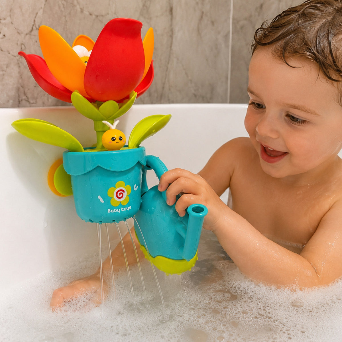 Woopie Baby Blooming Flower Bath Toy With Watering Can