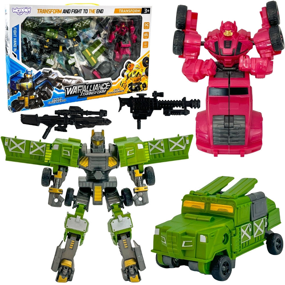 Woopie Transforming Robots Комплект бойна кола 4 в 1