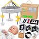 Woopie Green Box Xxl Montessori Образователна сензорна кутия 7 в 1 0-2 месеца 18 бр Fsc