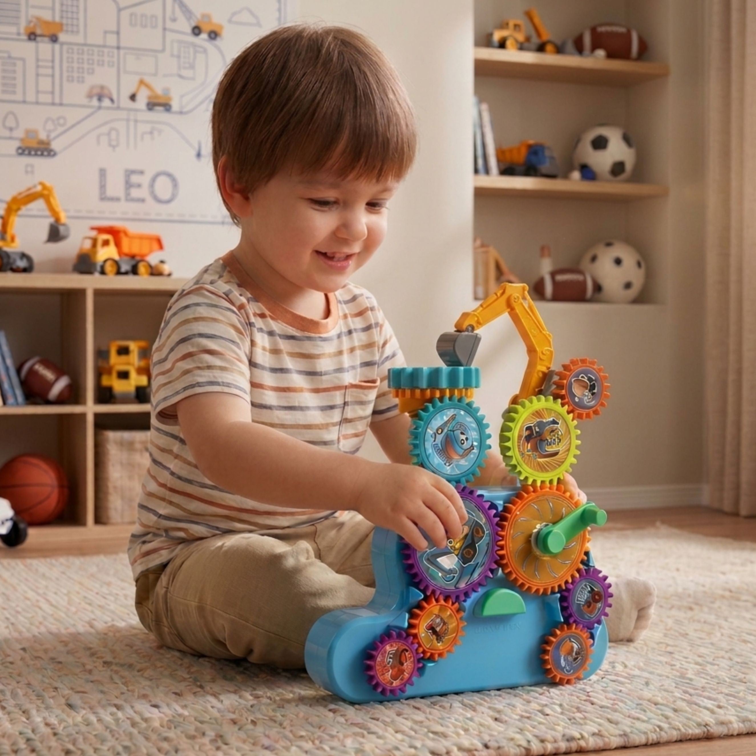 Woopie Interactive Construction Blocks Gears 18 бр.