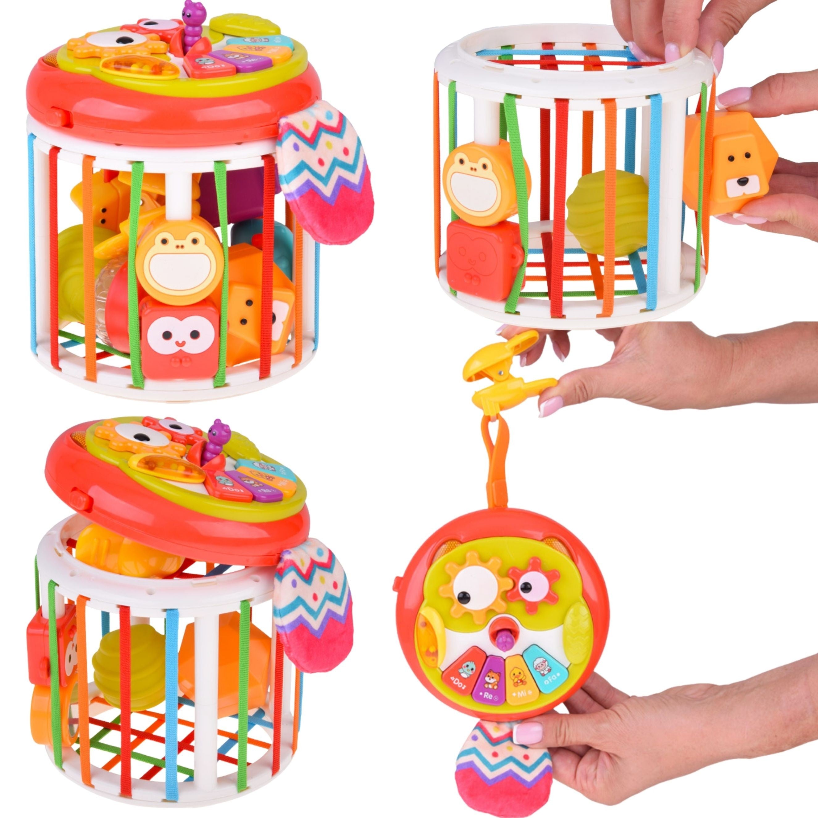 Woopie Baby Roller Sensory Cube Interactive Drum