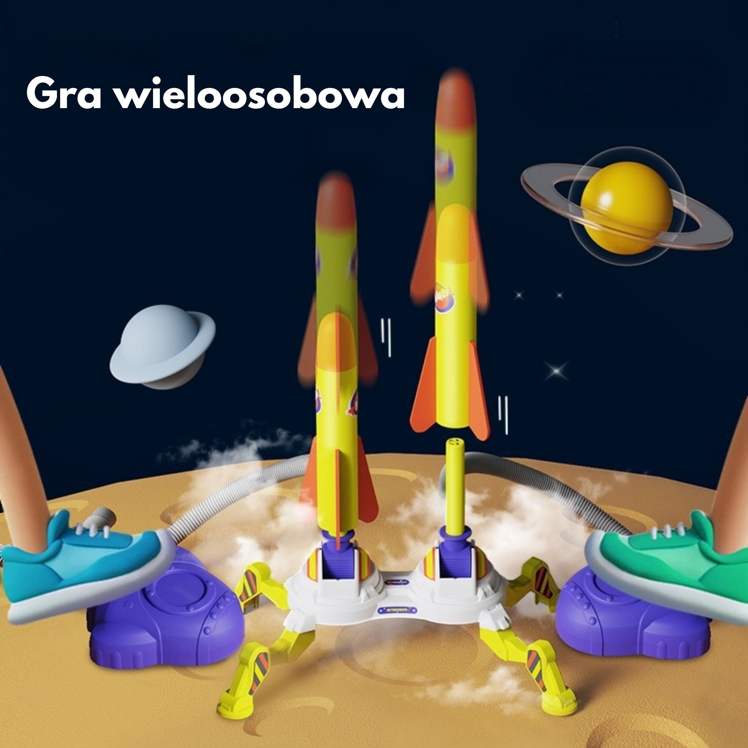 Woopie dvojitý pěnový raketomet 6 ks.