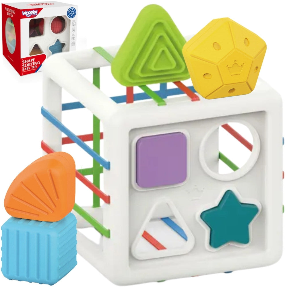 Woopie Baby Flexible Sensory Cube Sorter For Children Colorful Shapes 11 Pcs.