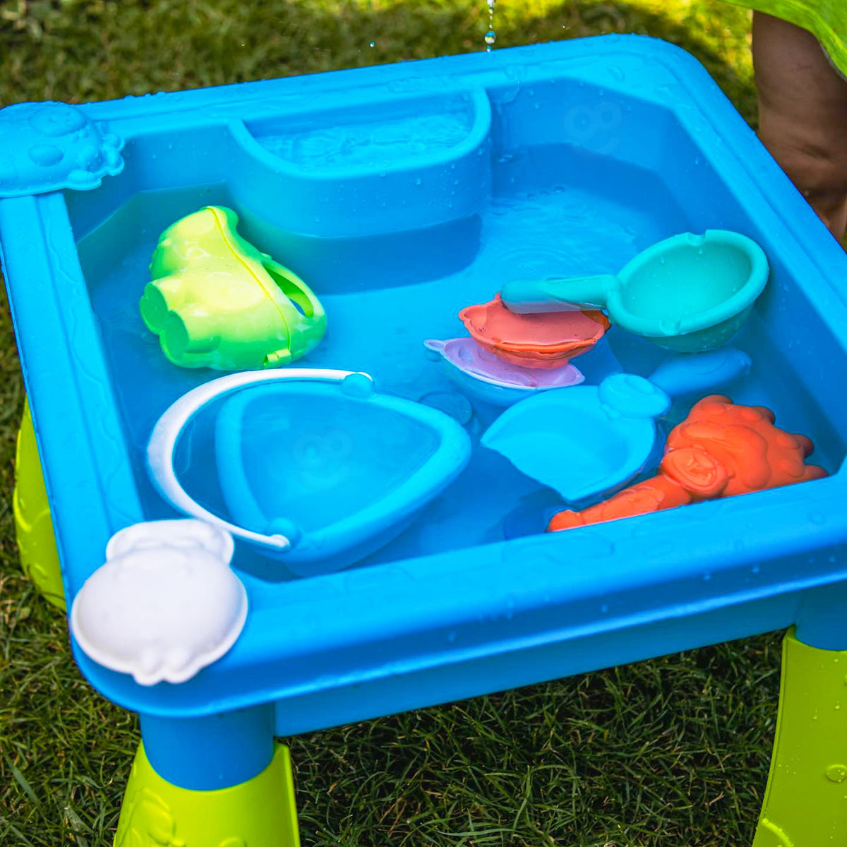 Woopie Water Table Sandbox 2 en 1 para niños juguetes de jardín