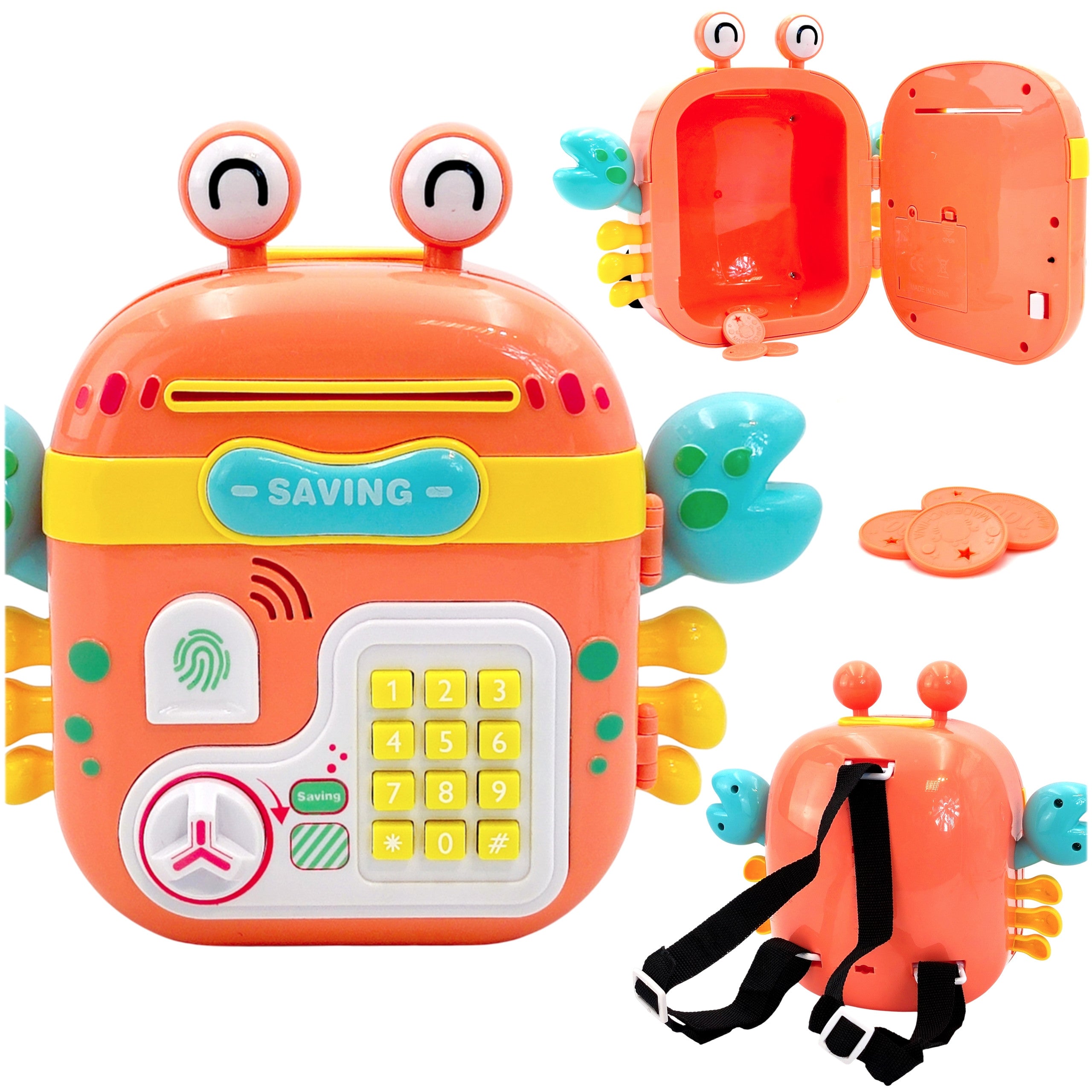 Woopie Interactive Safe Касов апарат раница с клавиатура 4-в-1 монети
