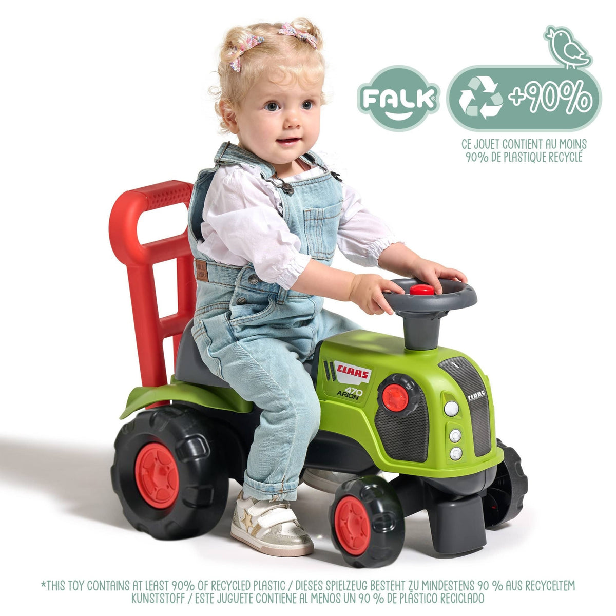 Impingator Tractor Ride-on Falk Baby Claas Arion 470 Cu Claxon