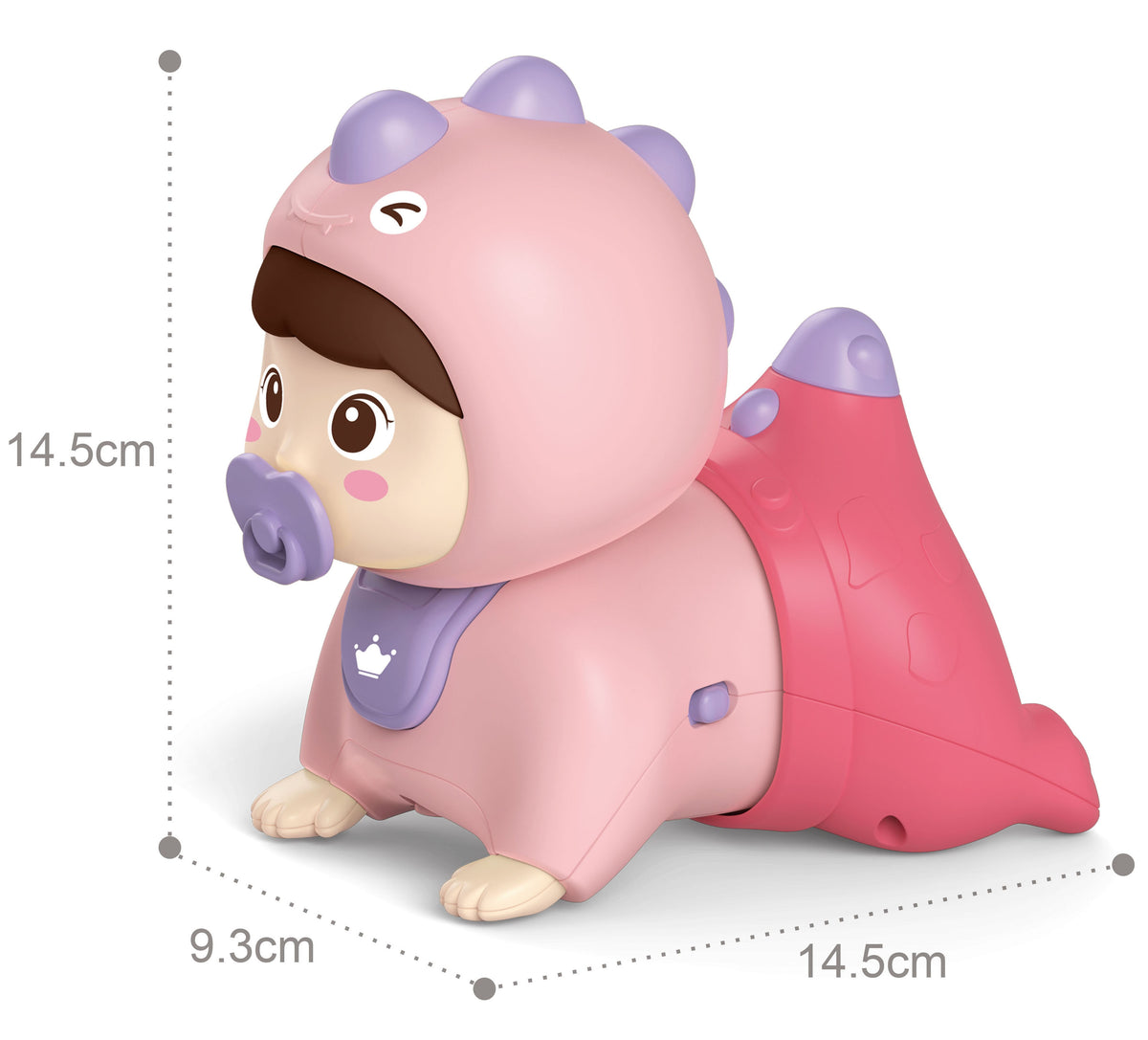 Brinquedo de bebê engatinhando Woopie com luzes e melodias