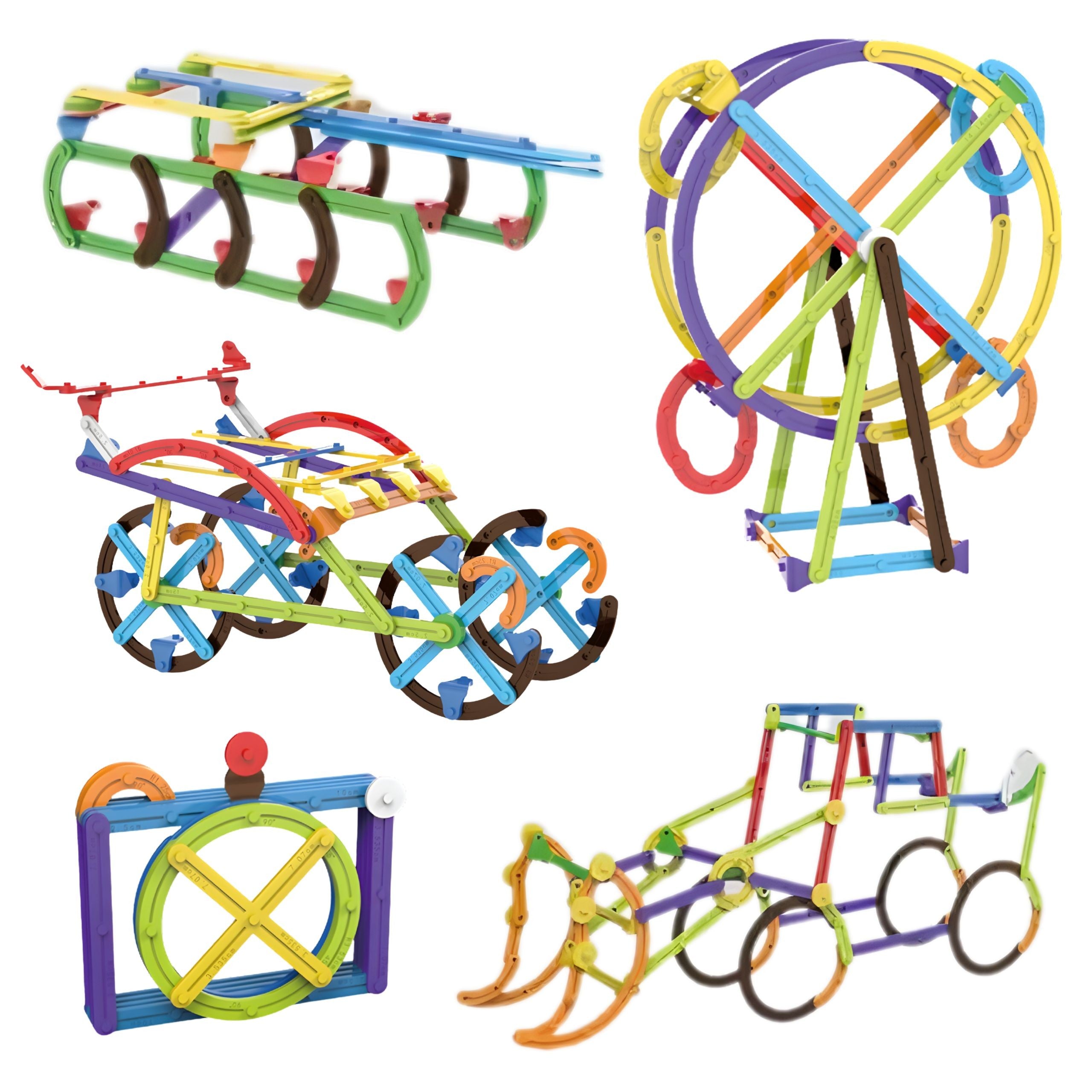 Woopie 3d Mathematical Building Blocks Large Educational Set 155 Pieces