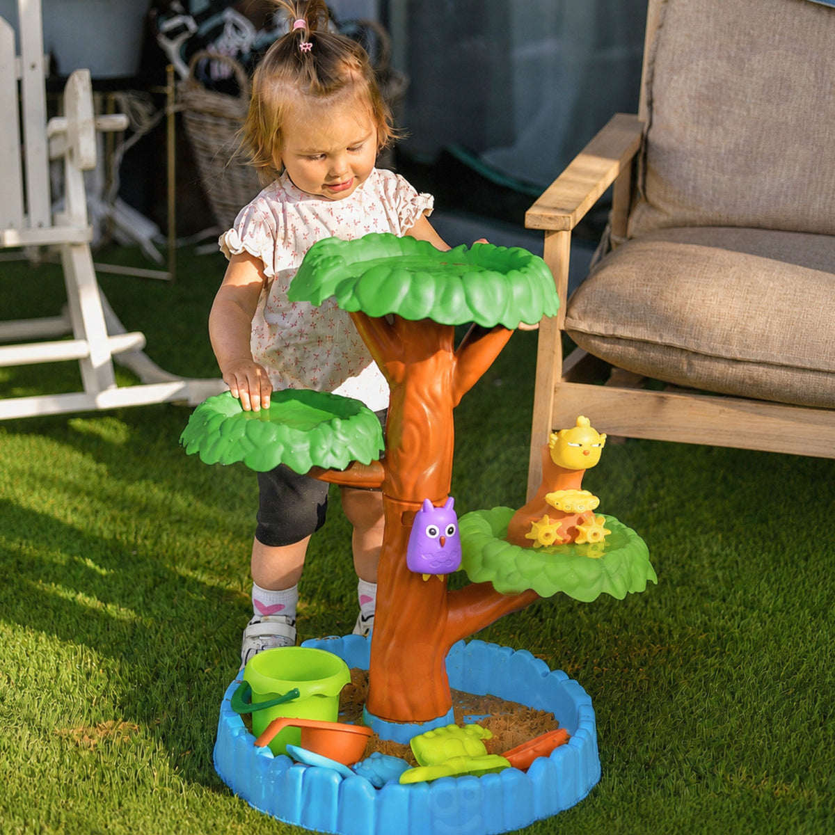 Woopie Water Table 2in1 Sandbox Happy Tree 8 Acc.