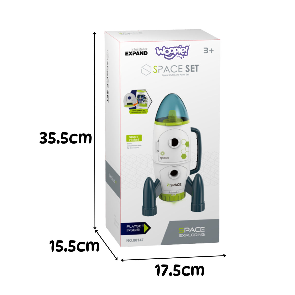 Conjunto espacial interativo do ônibus espacial Woopie