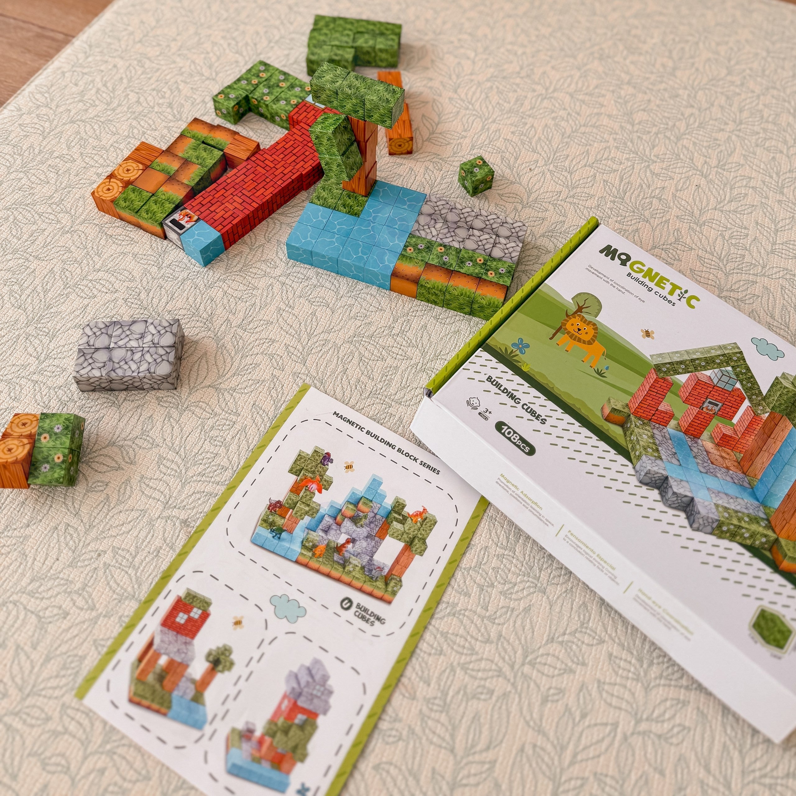 Woopie Магнитни строителни блокове World Of Blocks 108 бр.