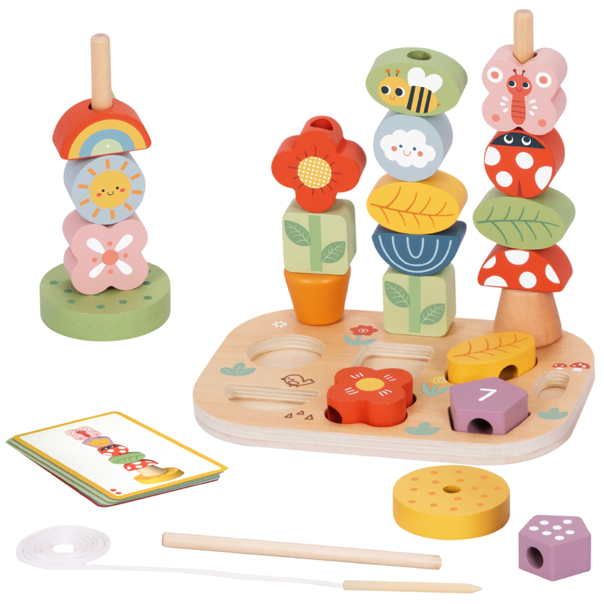 Tooky Toy Educational Box 5-in-1 Magic Garden Montessori