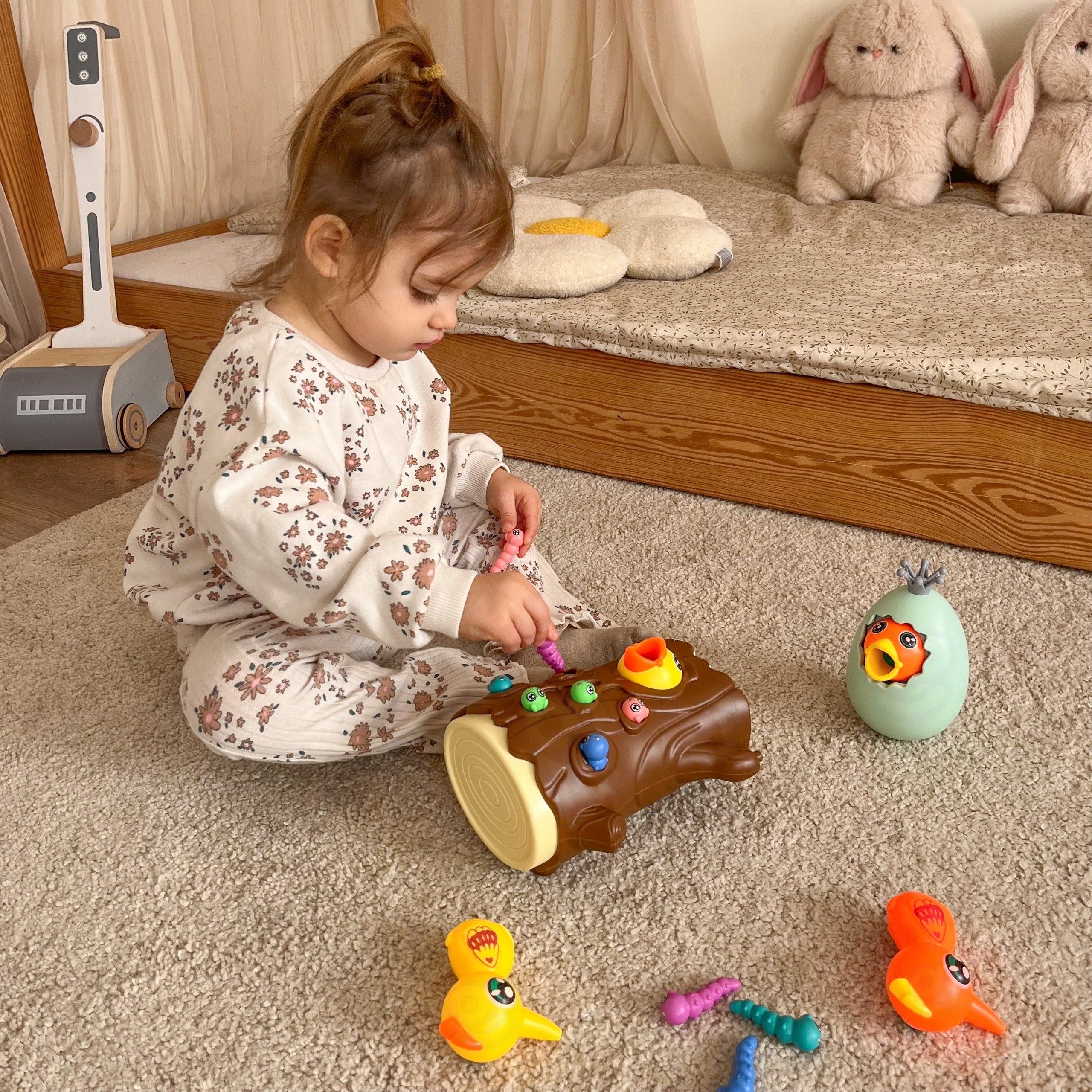 Jeu d'arcade Woopie Catch The Bug + Tirelire Wanka Get Up Egg