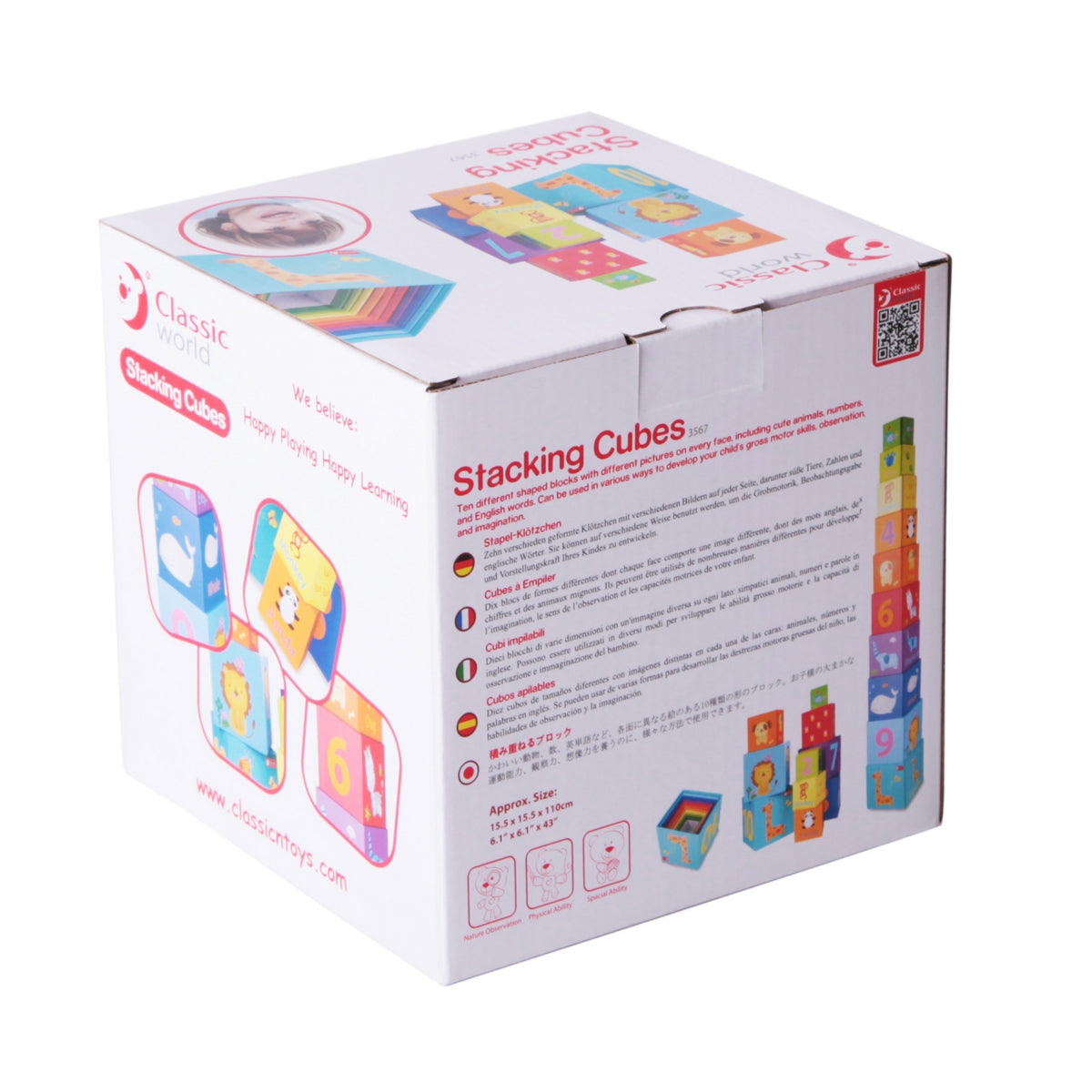 Klasyczny świat magiczne pudełko bloki Puzzle Tower Box zabawka edukacyjna