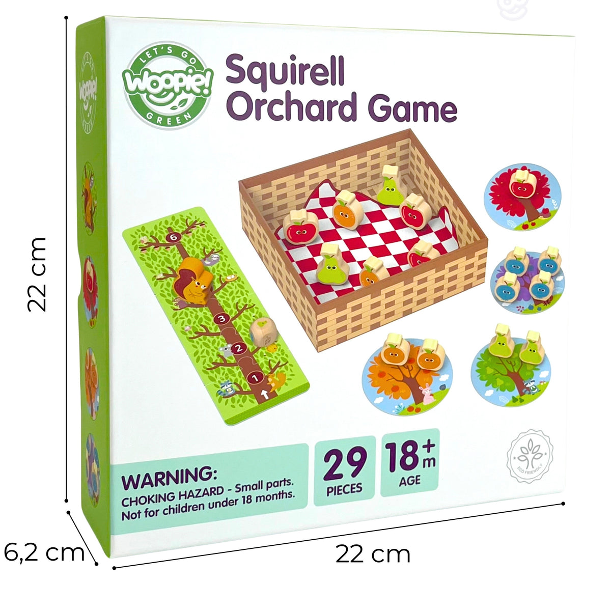 Woopie Green Squirrel In The Orchard Family Stolná hra Fsc
