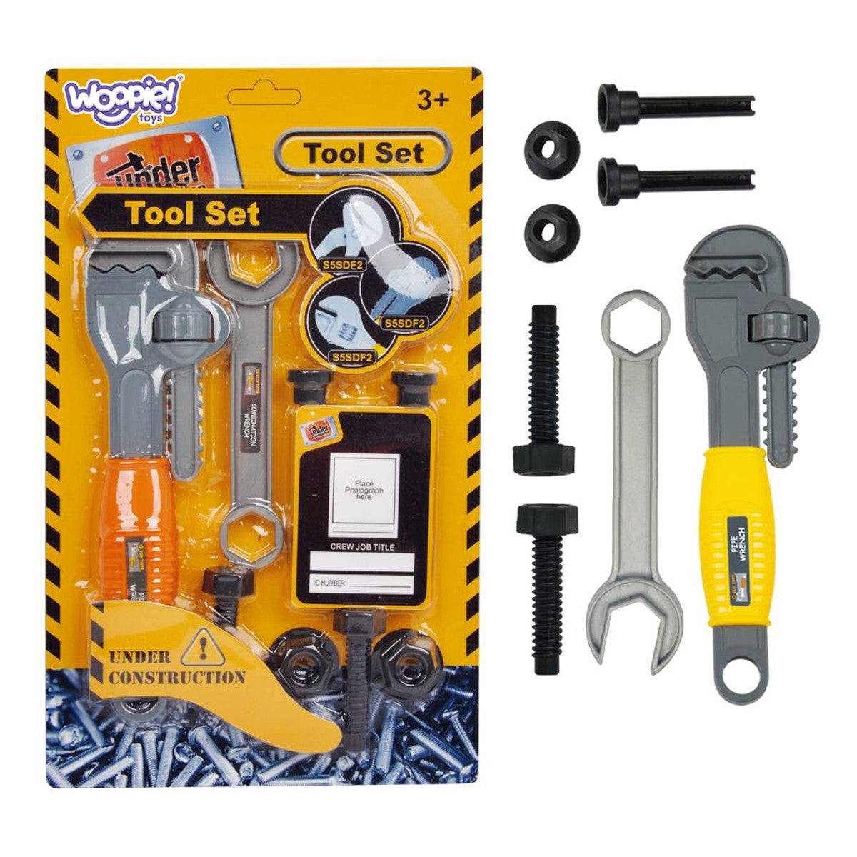 Woopie Little Handyman's gereedschapsset met verstelbare haaksleutel