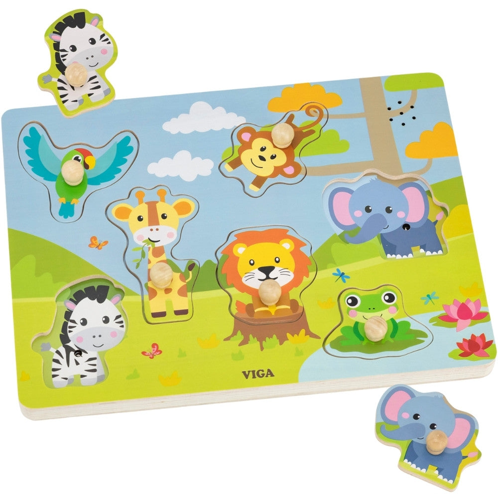 Viga Sound Puzzle Combine Animais Exóticos