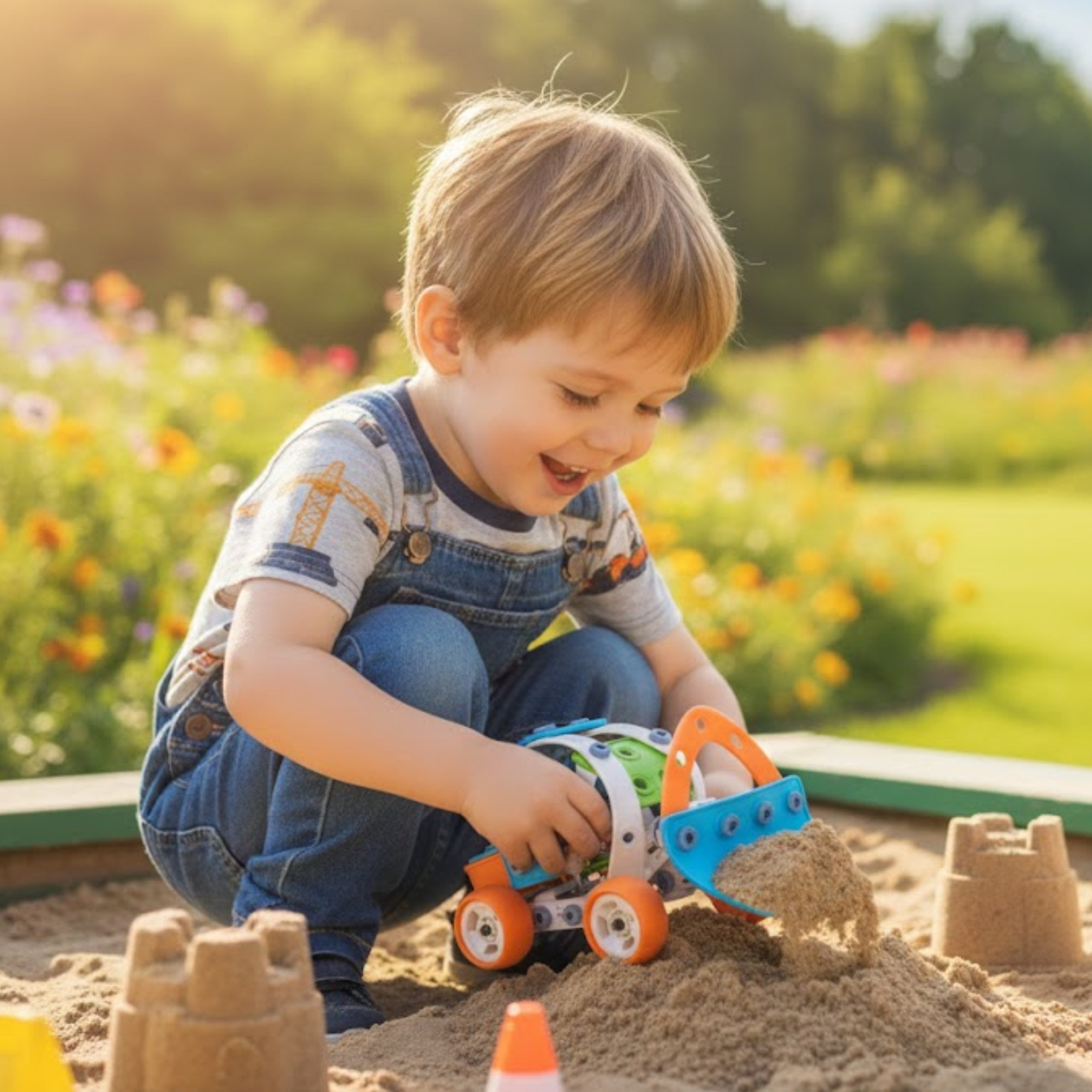 Комплект превозни средства Woopie 5-in-1 Stem Building Blocks