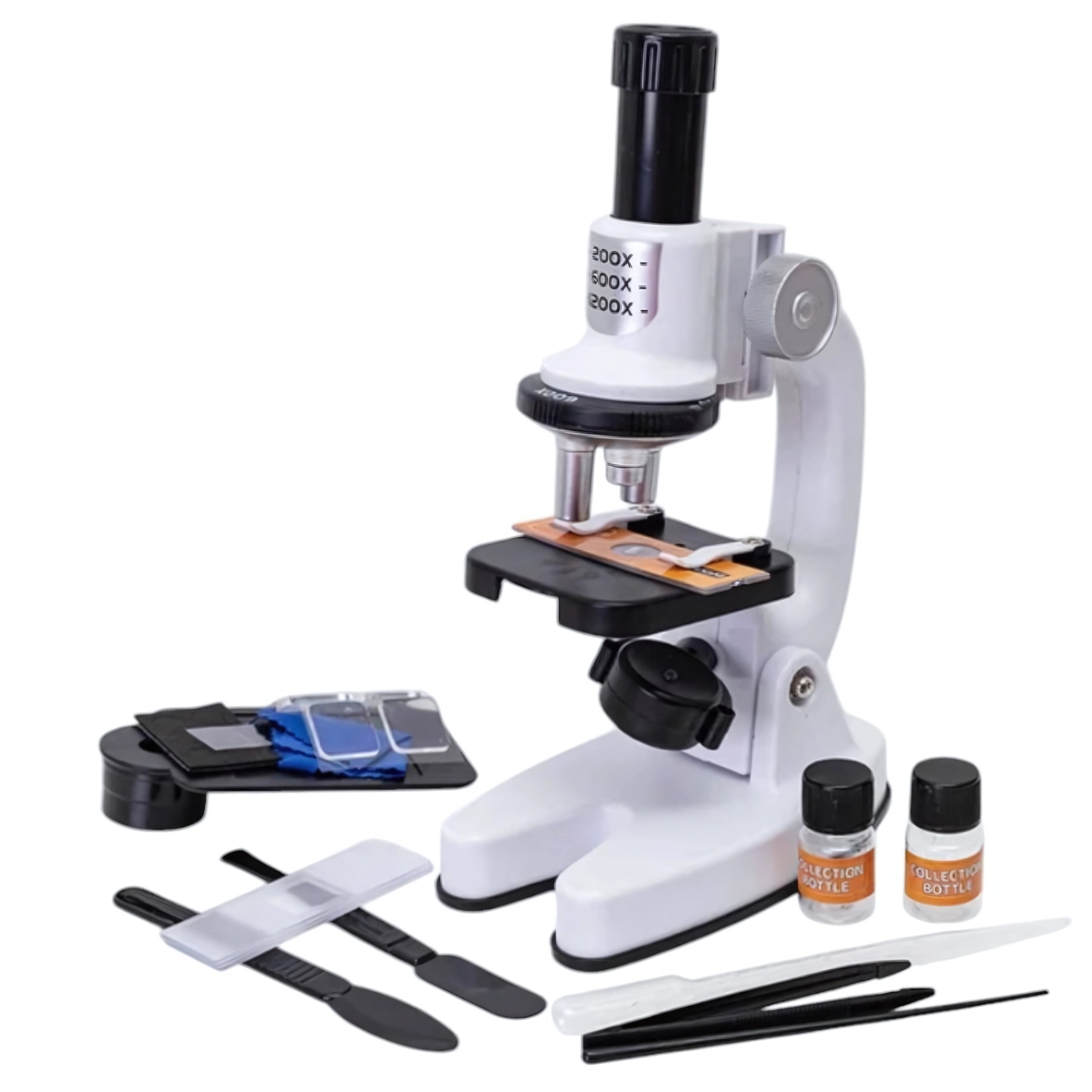 Microscopio digitale a LED Woopie Zoom 1200x Xxl Kit con adattatore per smartphone