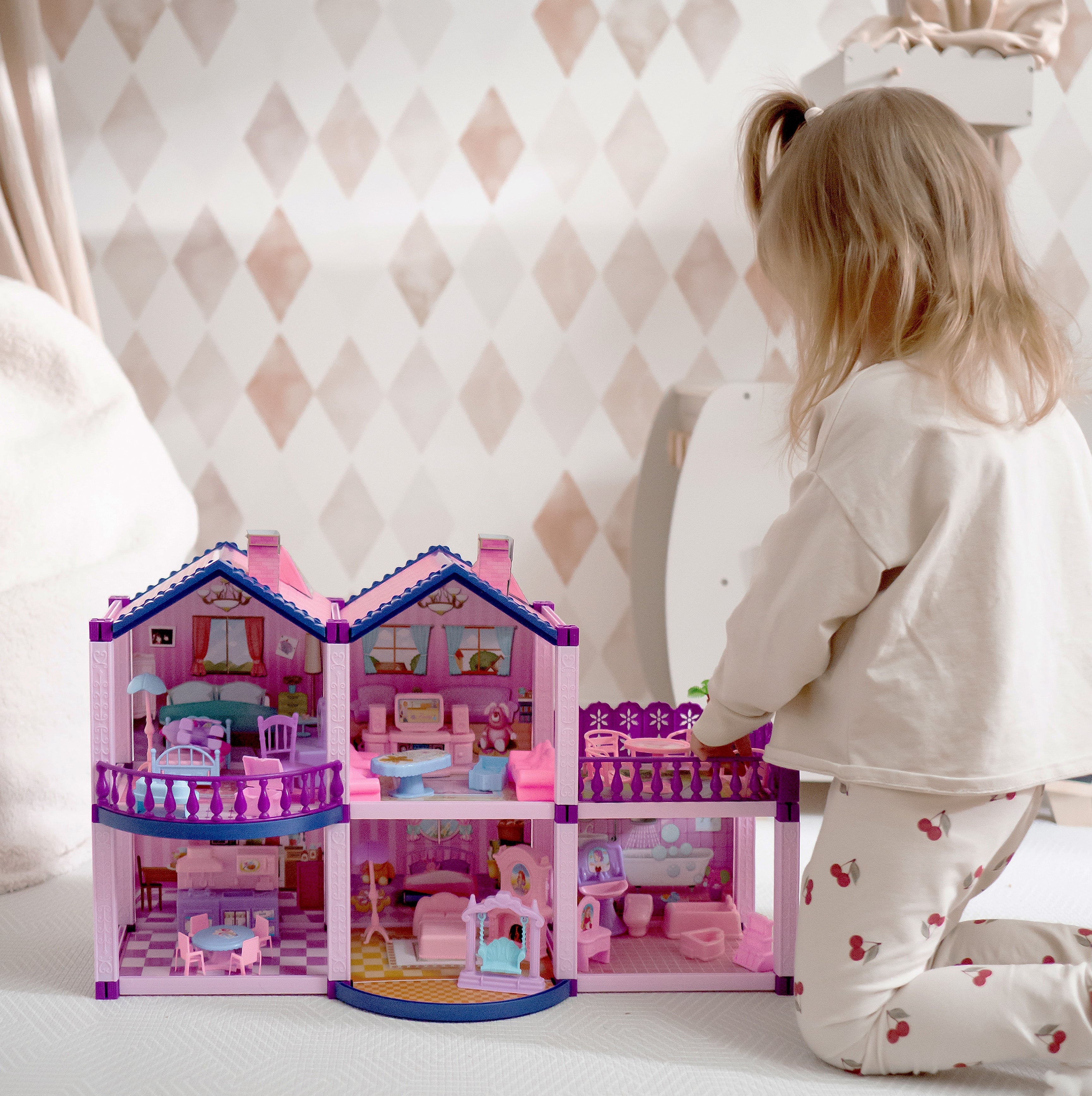 Woopie Pony Къща за кукли Pony Fantasy Villa 120 бр.