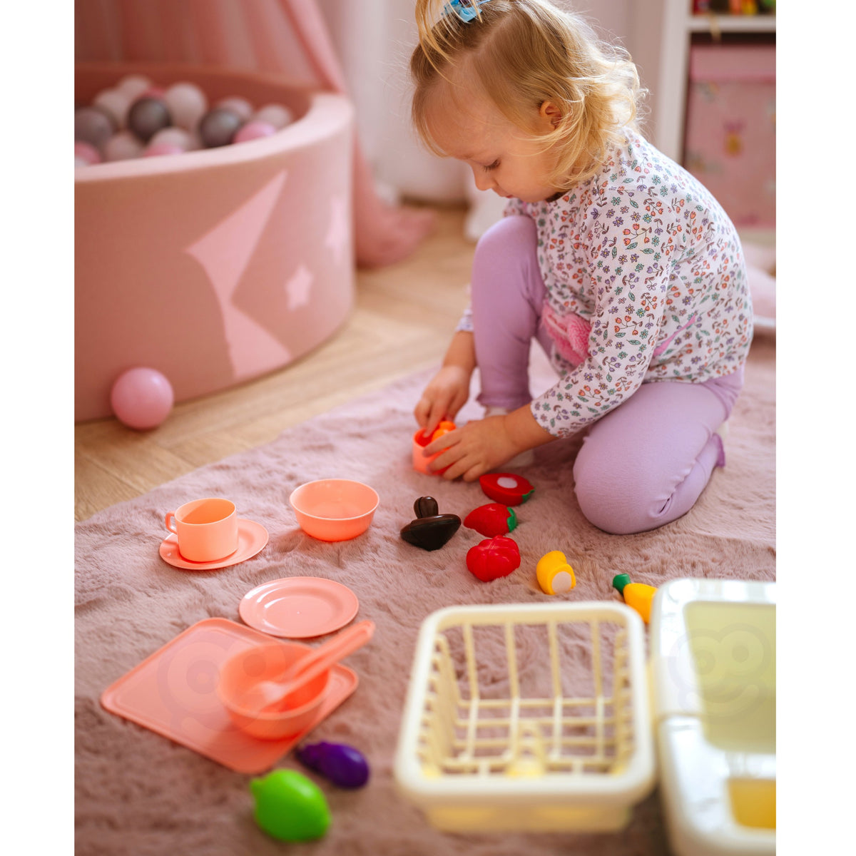 Lavello da cucina 2 in 1 Woopie con rubinetto blu