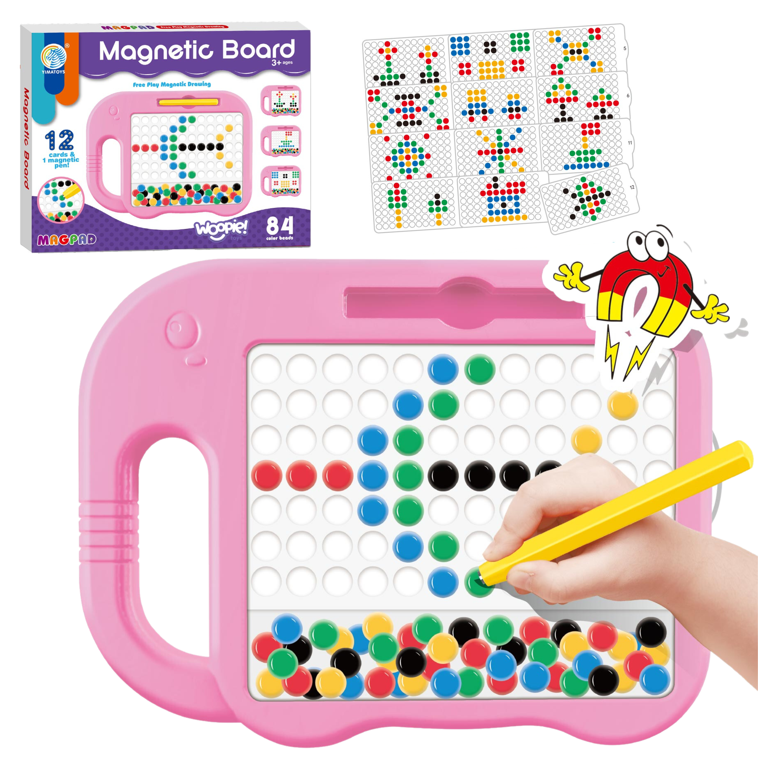 Woopie Magnetic Board For Children Montessori Magpad Elephant