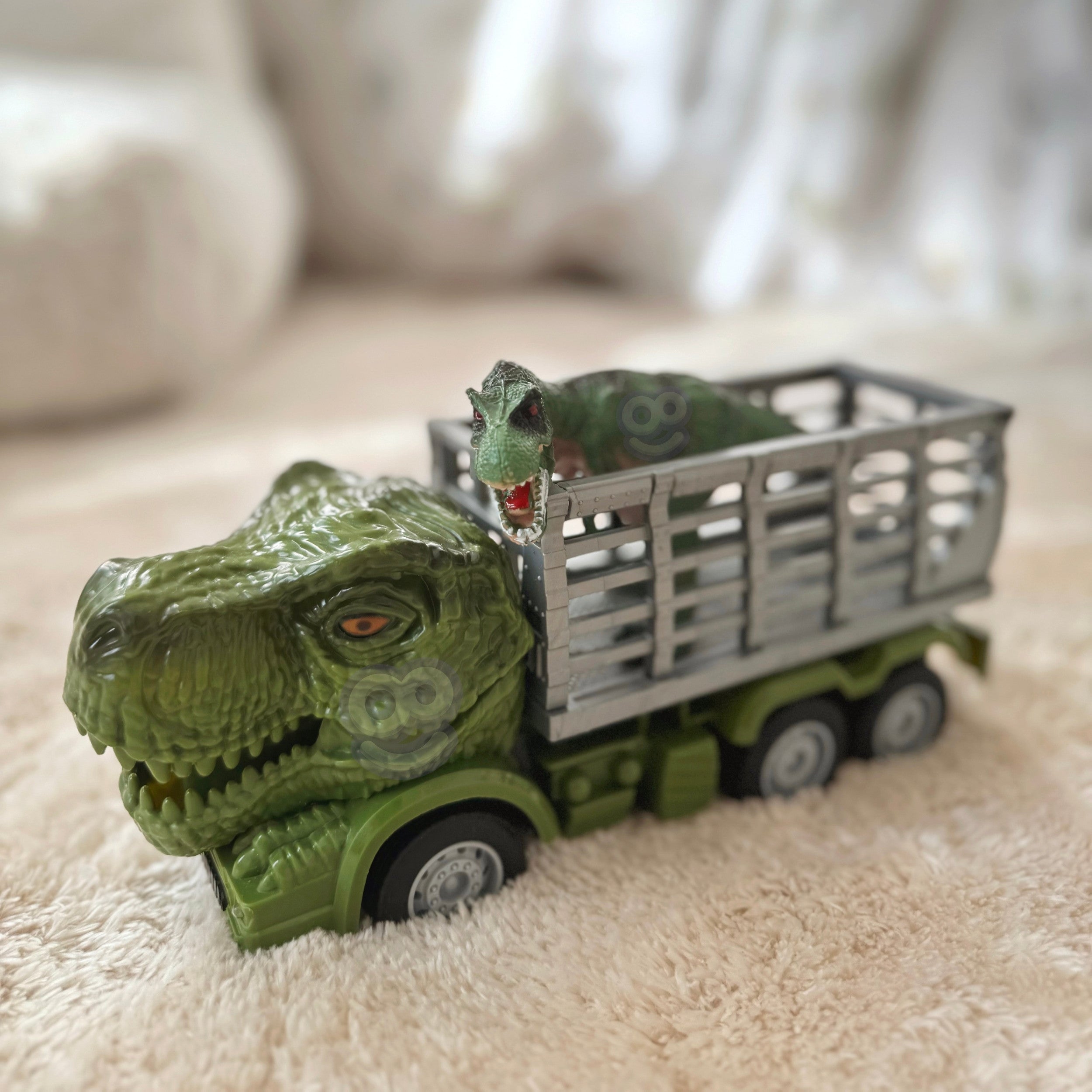 Дистанционно управление Woopie Rc Car Динозавър Зелен + фигура