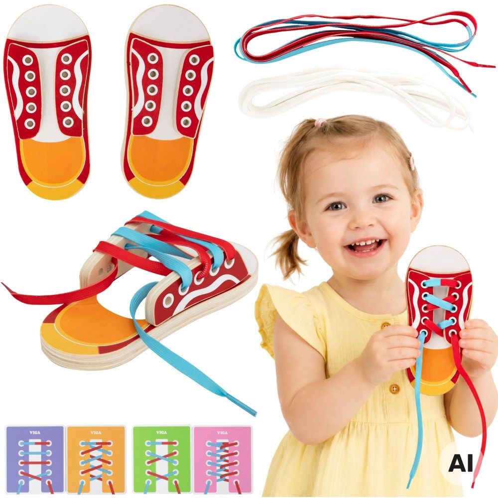 Viga Learning To Lace Shoe Bows Laces 3+