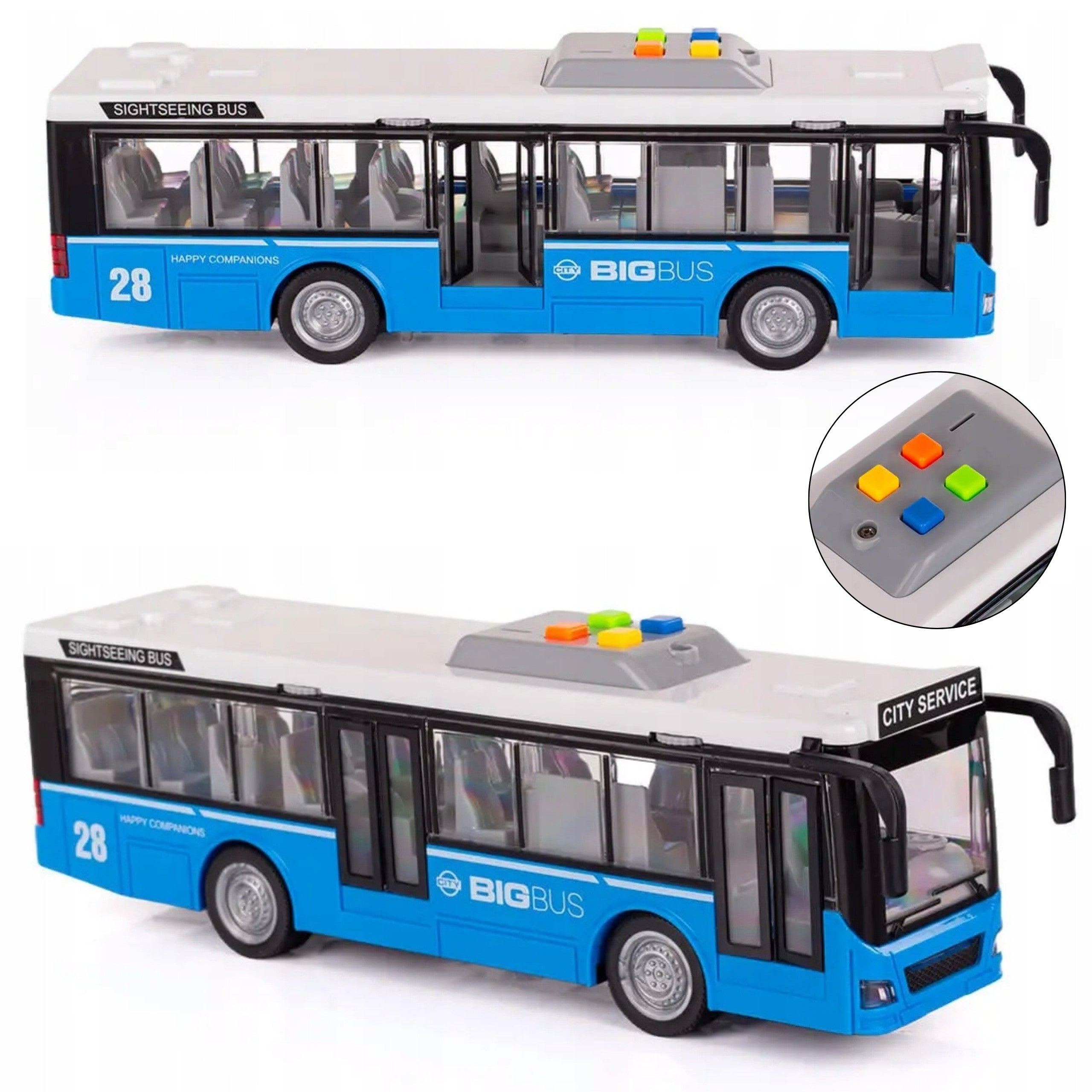 Autobús urbano eléctrico interactivo Woopie 1:16