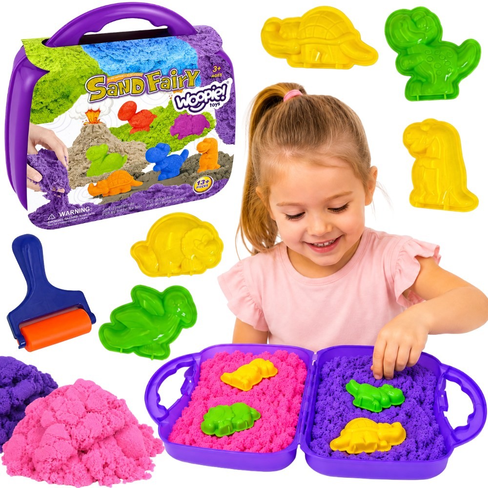 Sand Fairy Kinetic Sand Set Dinosauři 13 ks