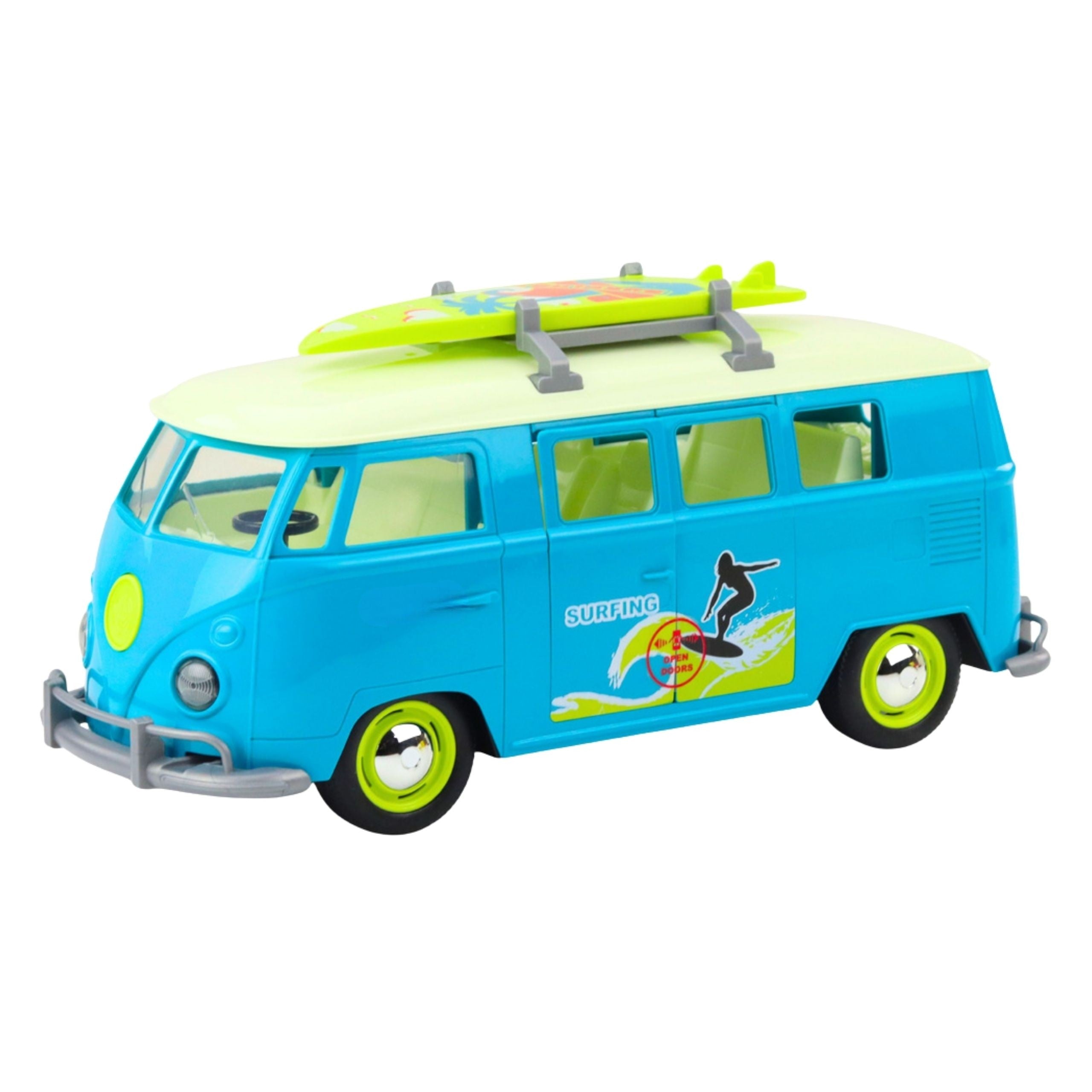 Woopie Classic Surf Bus Car Med Lys Og Lyd Model 1:14