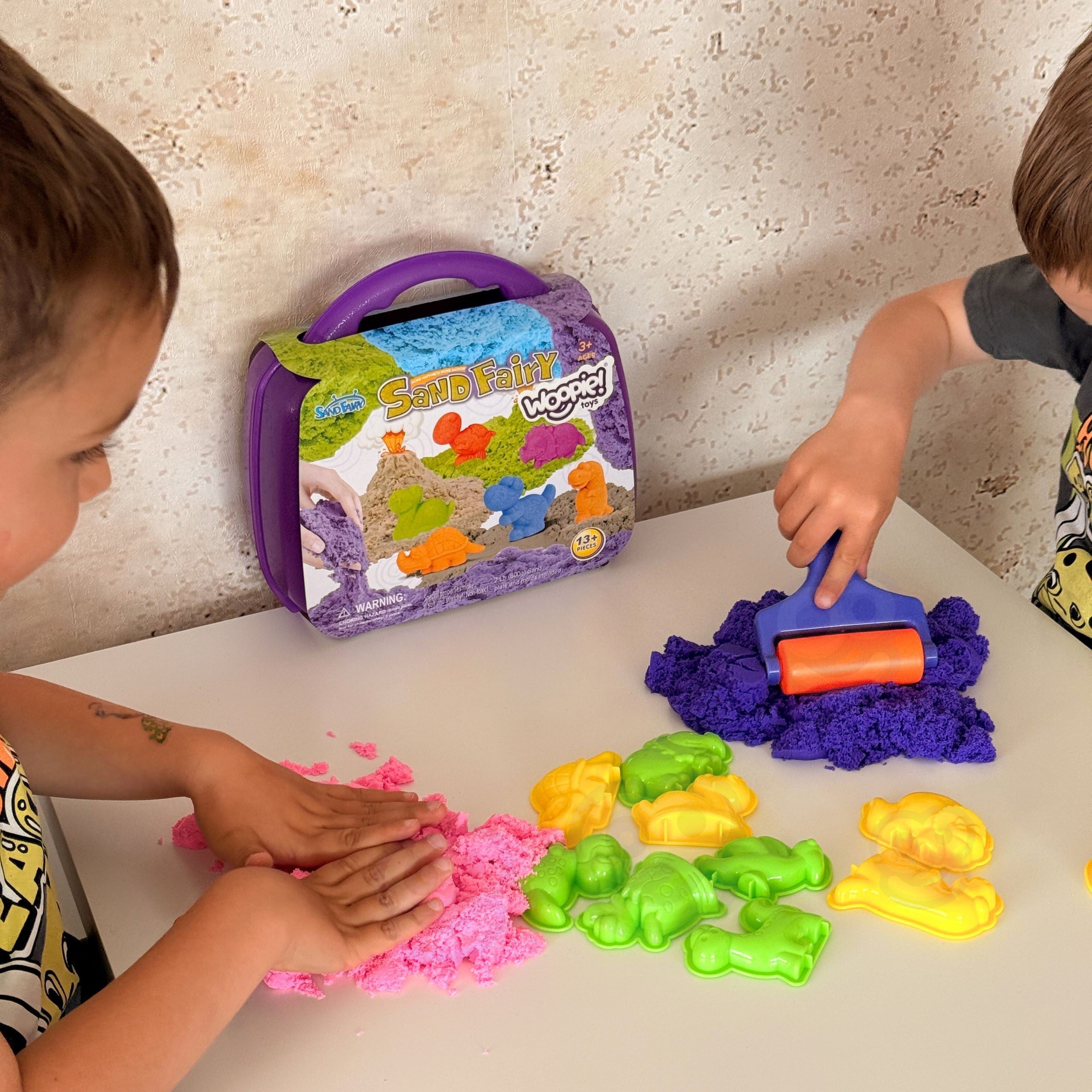 Woopie Kinetic Sand Set Dinosaurs 13 Pcs