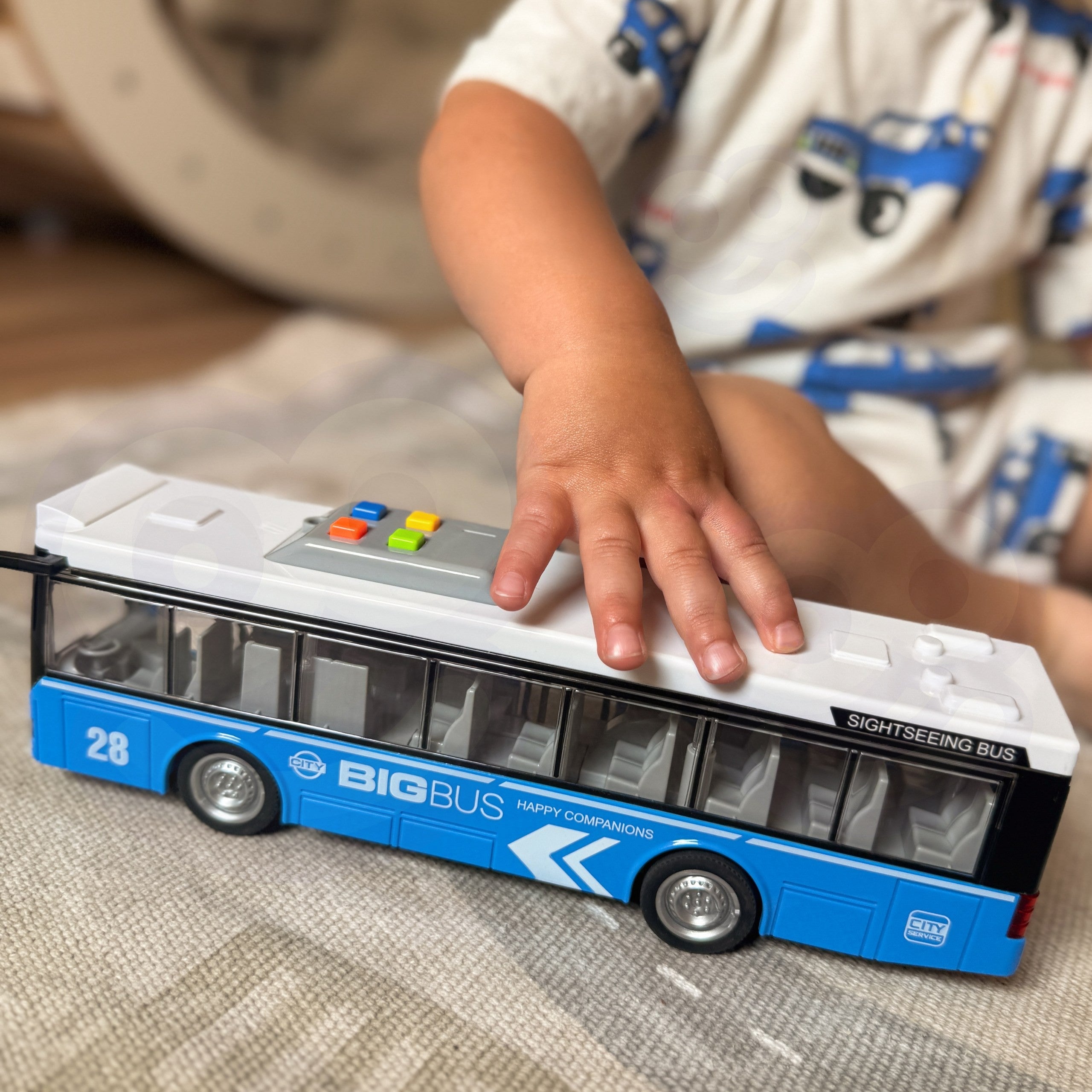 Woopie Interaktívny elektrický mestský autobus 1:16