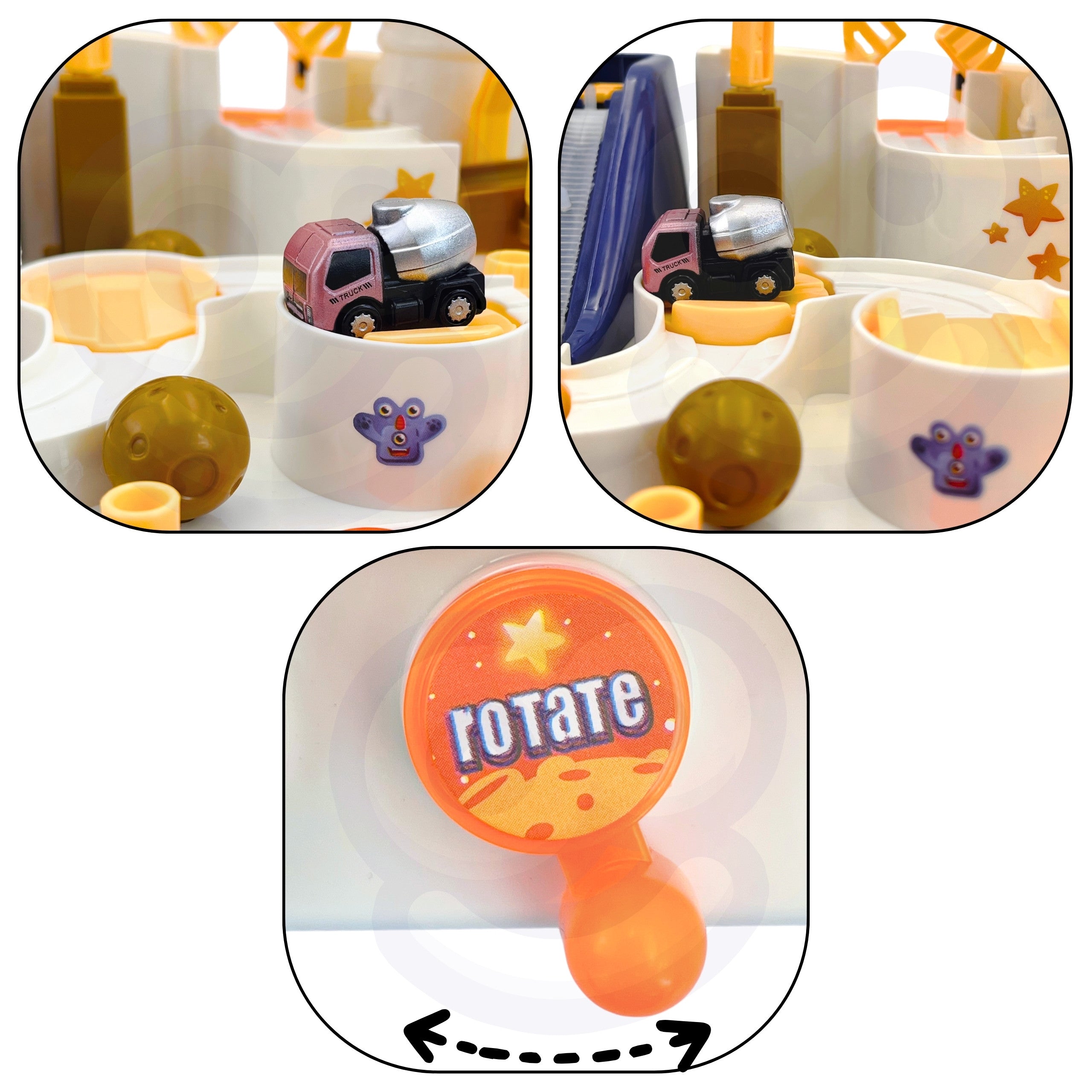 Woopie Interactive Car Obstacle Course Aventure spatiale de l'astronaute