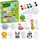Woopie Diy Paint Craft Kit - Направете гипсови отлети фигурки и боя - Комплект за животни