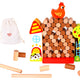 Tooky Toy Arcade Spil Falling Hen Wooden Farm
