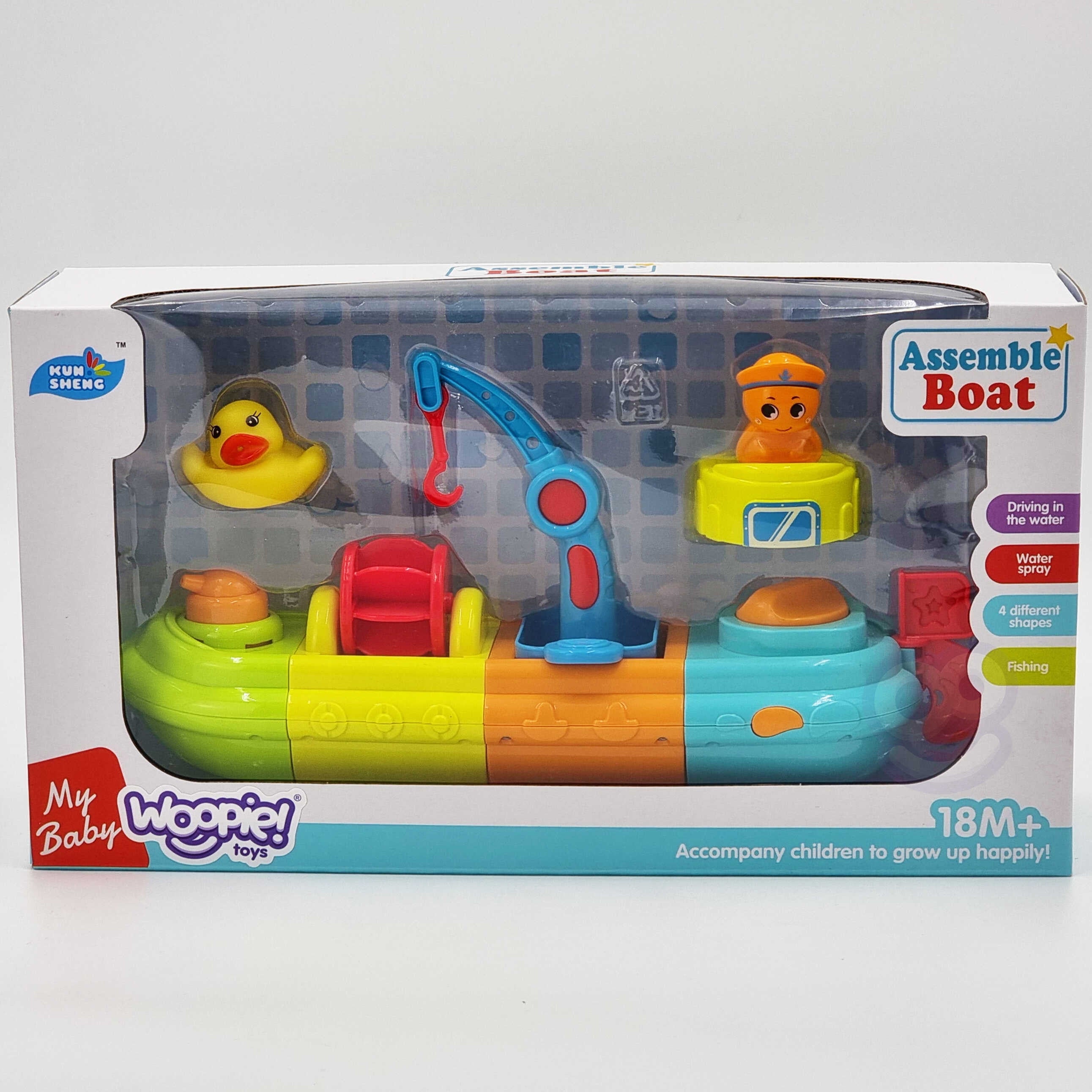 Кораб играчка за бебешка водна баня Woopie